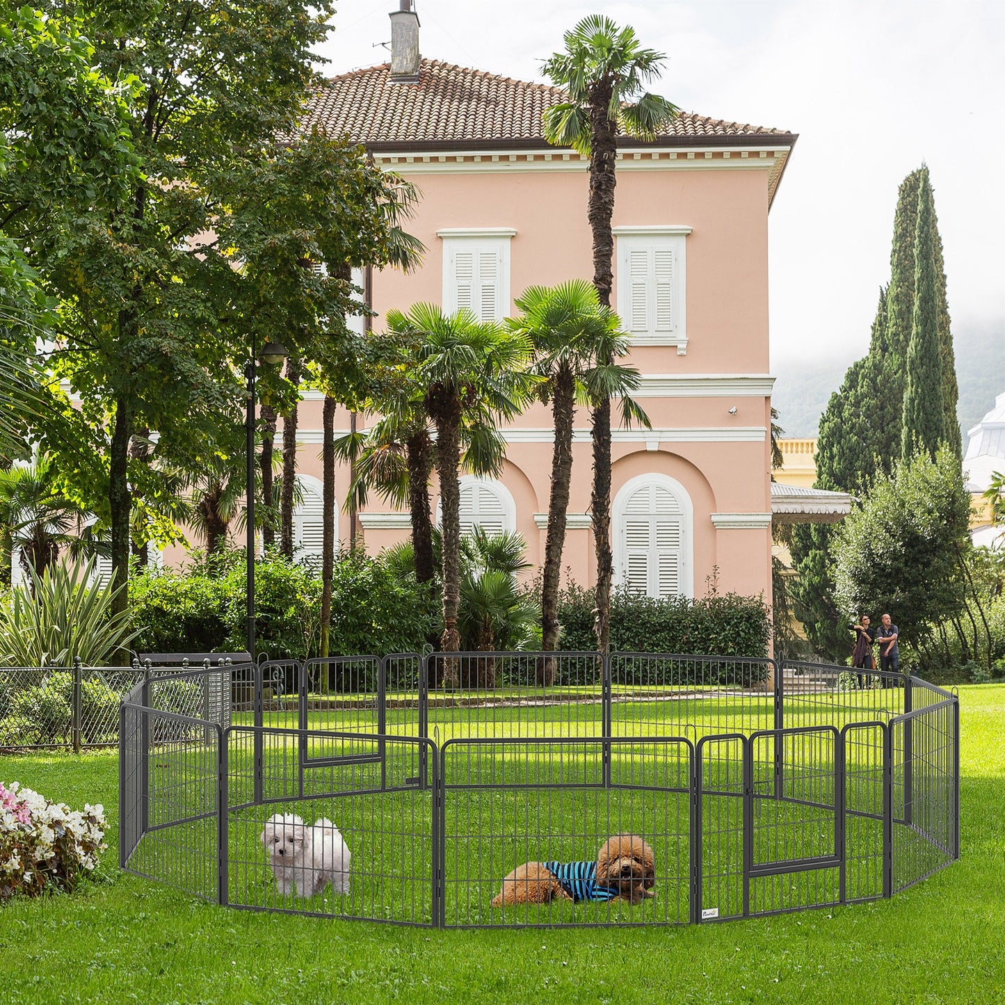 Dog Pen 12 Panels Puppy Pen Heavy Duty Pet Playpen for Indoor Outdoor for Dogs, Rabbits, Ducks 60cm High