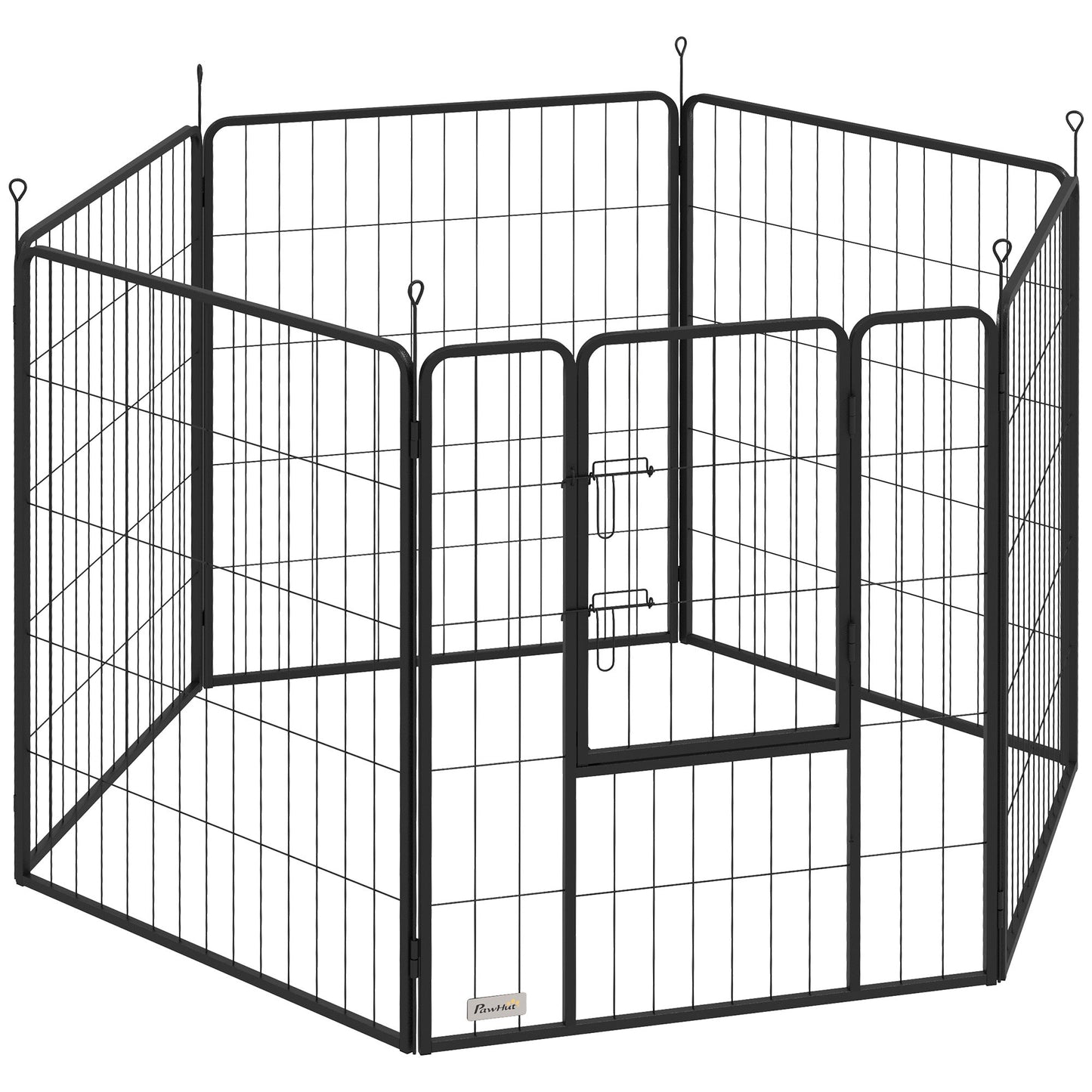 Dog Pen 6 Panels Puppy Pen Heavy Duty Pet Playpen for Indoor Outdoor for Dogs, Rabbits, Ducks 100cm High