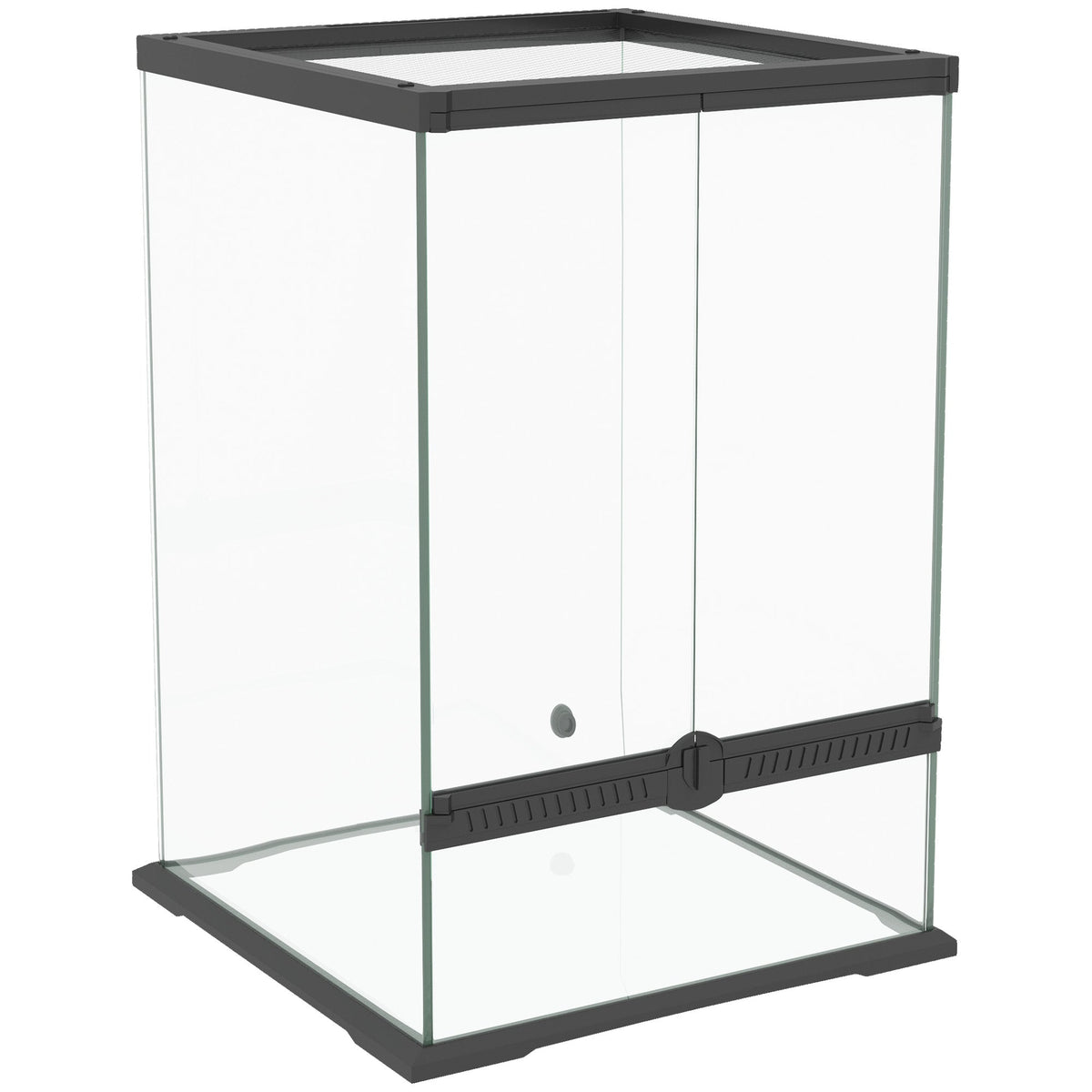 Glass Reptile Terrarium, 40L Vivarium for Lizards, Frogs, Snakes, Turtles, Tortoises, with Ventilation, 30 x 30 x 45cm