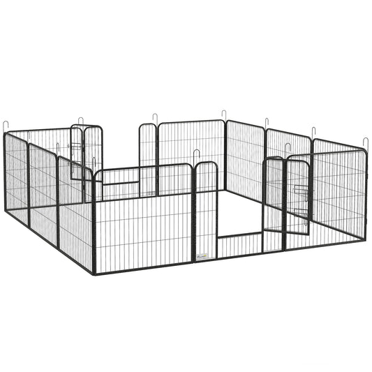 Dog Pen 12 Panels Puppy Pen Heavy Duty Pet Playpen for Indoor Outdoor for Dogs, Rabbits, Ducks 80cm High
