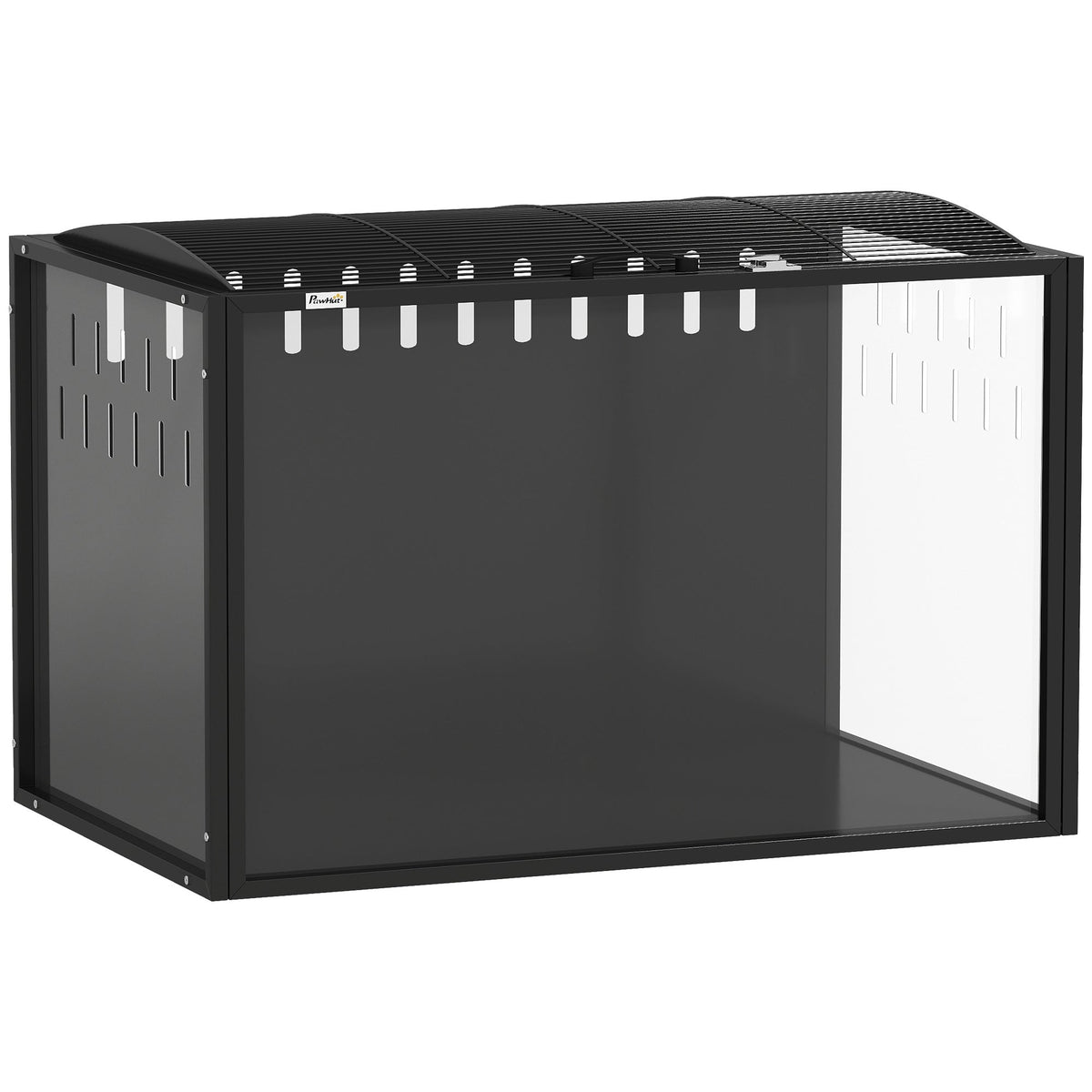Hamster Cage Steel Frame Chewproof, Large Rat Cage with Openable Top, Deep Burrow, Transparent Small Animal Habitat for Dwarf Syrian Hamster, Gerbil, Rats, 81L x 51W x 53H cm
