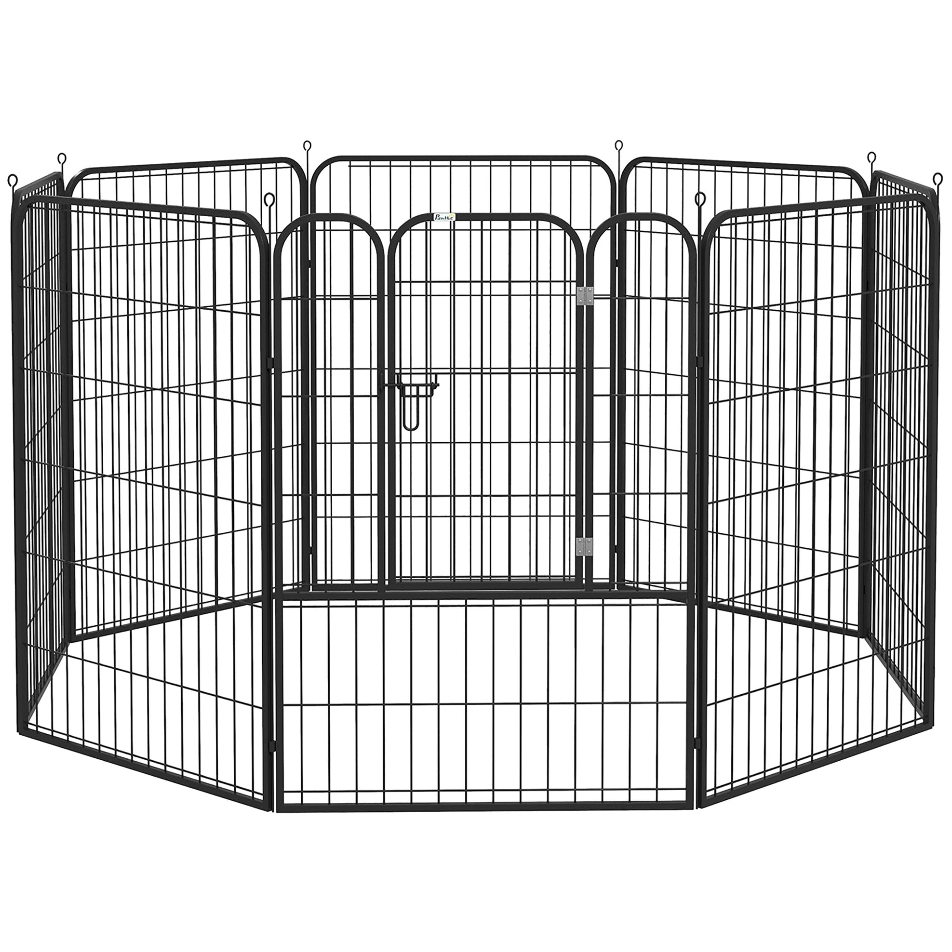 Dog Pen 8 Panels Puppy Pen Heavy Duty Pet Playpen for Indoor Outdoor for Dogs, Rabbits, Ducks 100cm High
