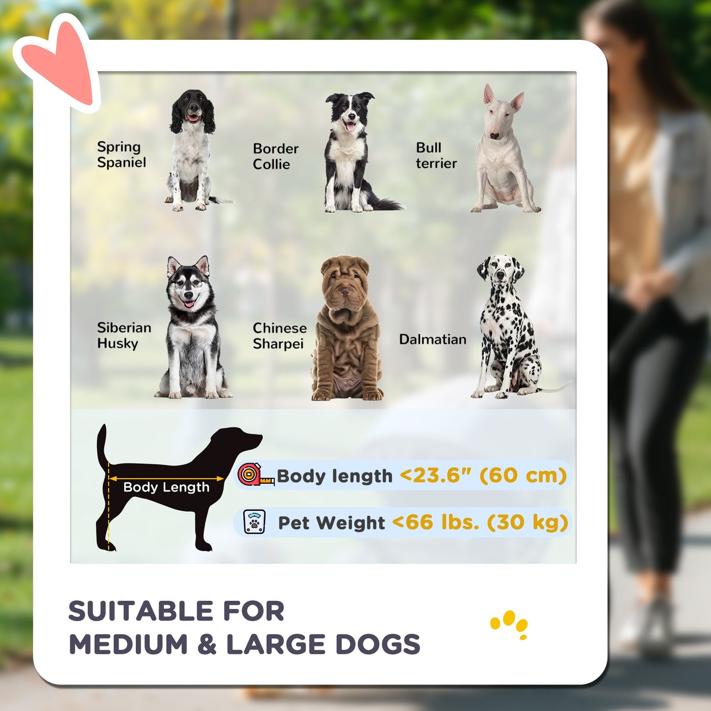 Dog Stroller Pet Pram Dog Pushchair Buggy with Adjustable Canopy for Medium and Large Breeds, Red