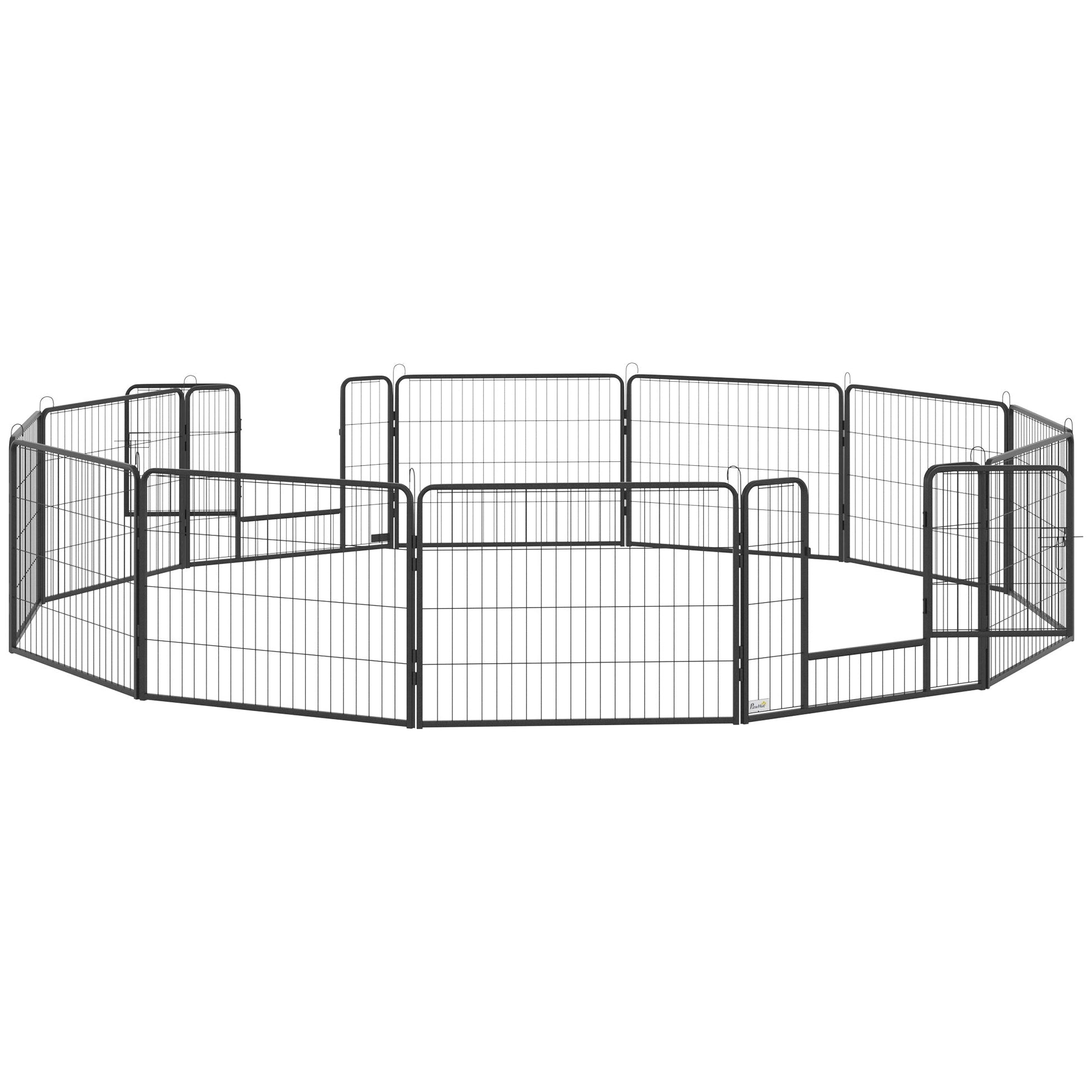 Dog Pen 12 Panels Puppy Pen Heavy Duty Pet Playpen for Indoor Outdoor for Dogs, Rabbits, Ducks 60cm High
