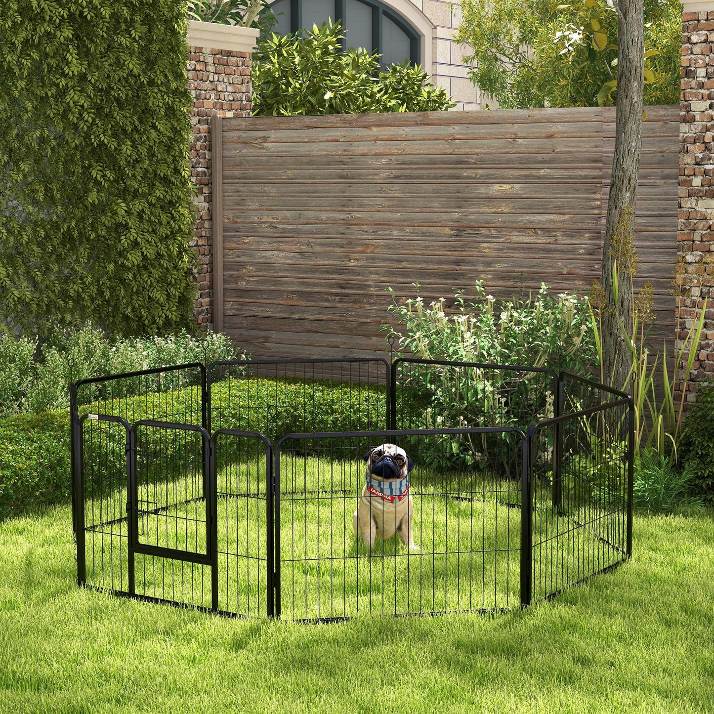 Dog Pen 8 Panels Puppy Pen Heavy Duty Pet Playpen for Indoor Outdoor for Dogs, Rabbits, Ducks 60cm High