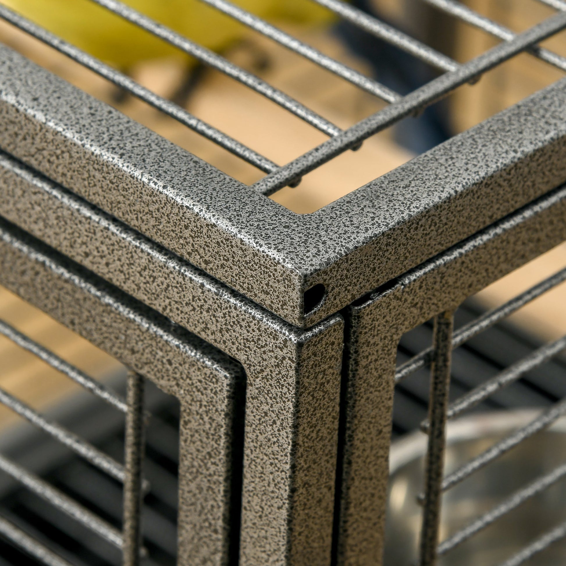 Bird Cage Budgie Cage for Budgie, Lovebirds, Green Cheek Canary, Parakeet, Cockatiel, Travel Breeding Cage w/ Wooden Perch Handle, 48 x 38 x 65 cm