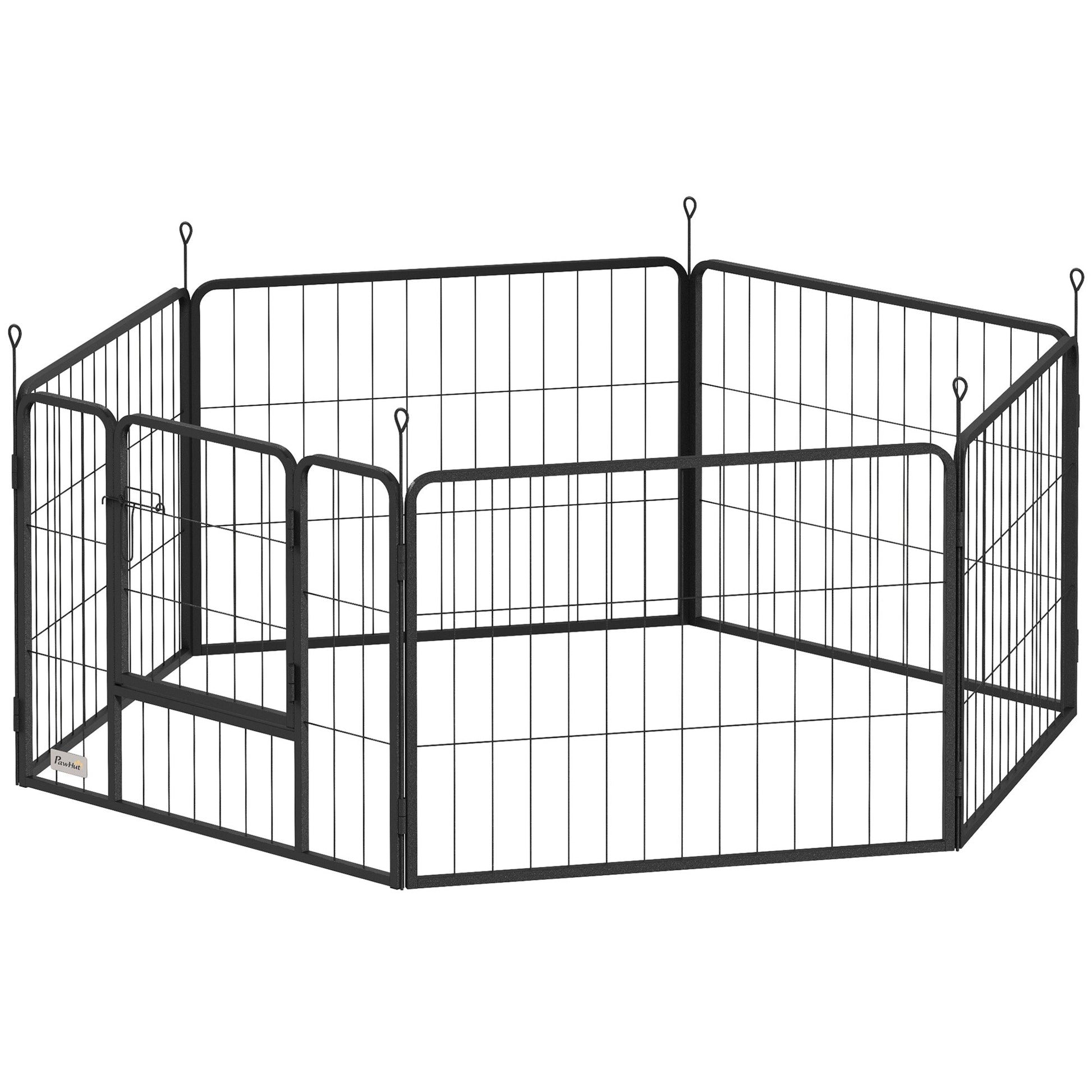 Dog Pen 6 Panels Puppy Pen Heavy Duty Pet Playpen for Indoor Outdoor for Dogs, Rabbits, Ducks 60cm High