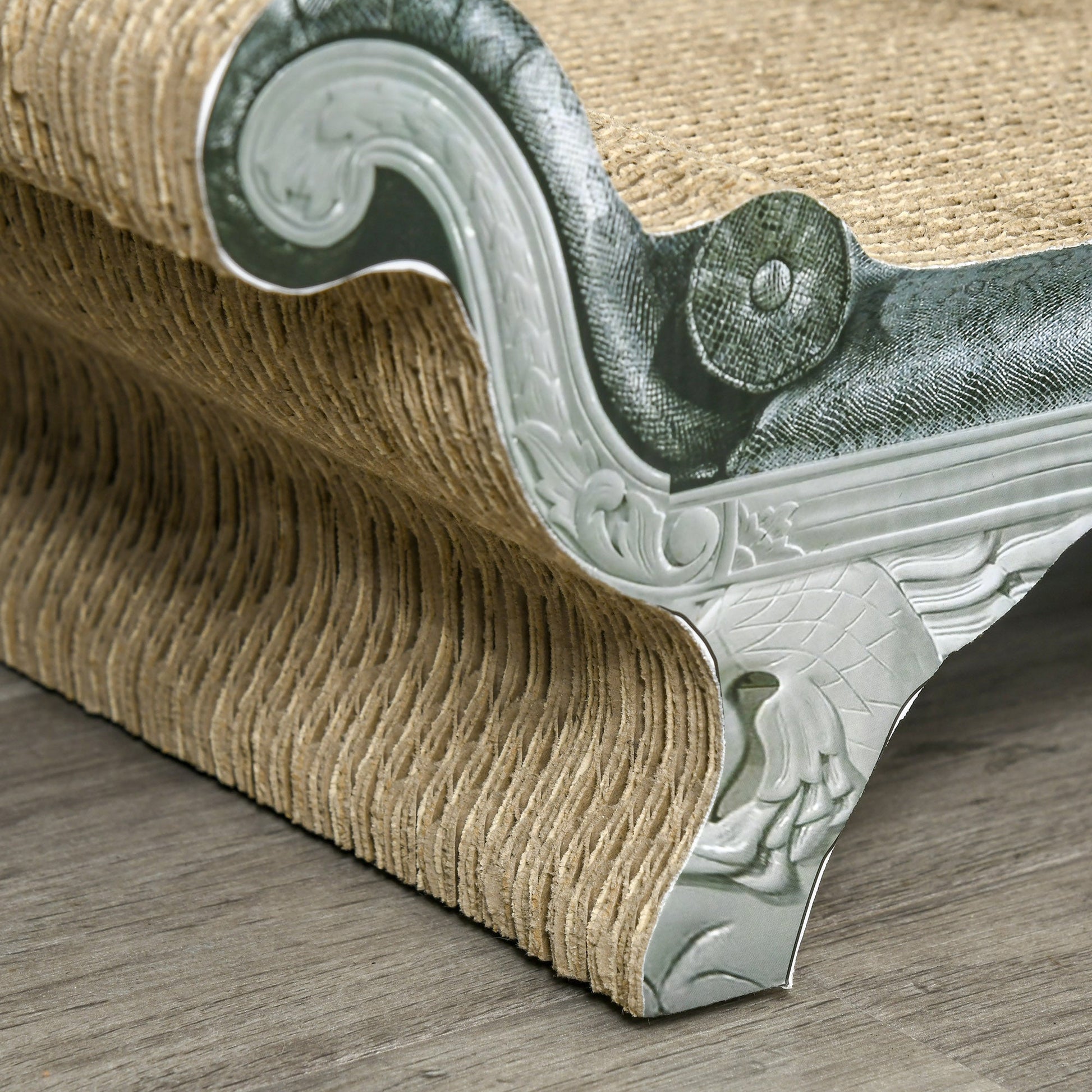 Cat Scratching Board Cardboard Cat Scratchers Lounger, 60 x 29 x 26.5cm