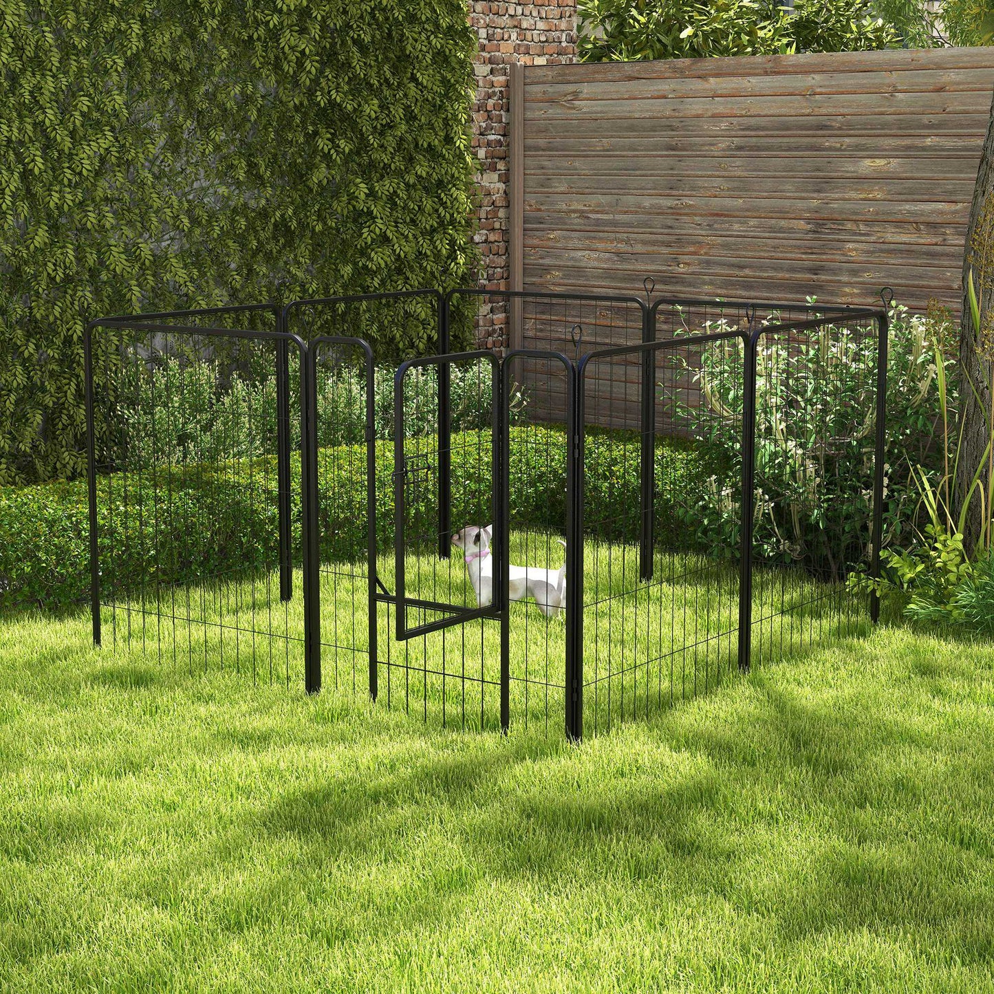 Dog Pen 8 Panels Puppy Pen Heavy Duty Pet Playpen for Indoor Outdoor for Dogs, Rabbits, Ducks 100cm High