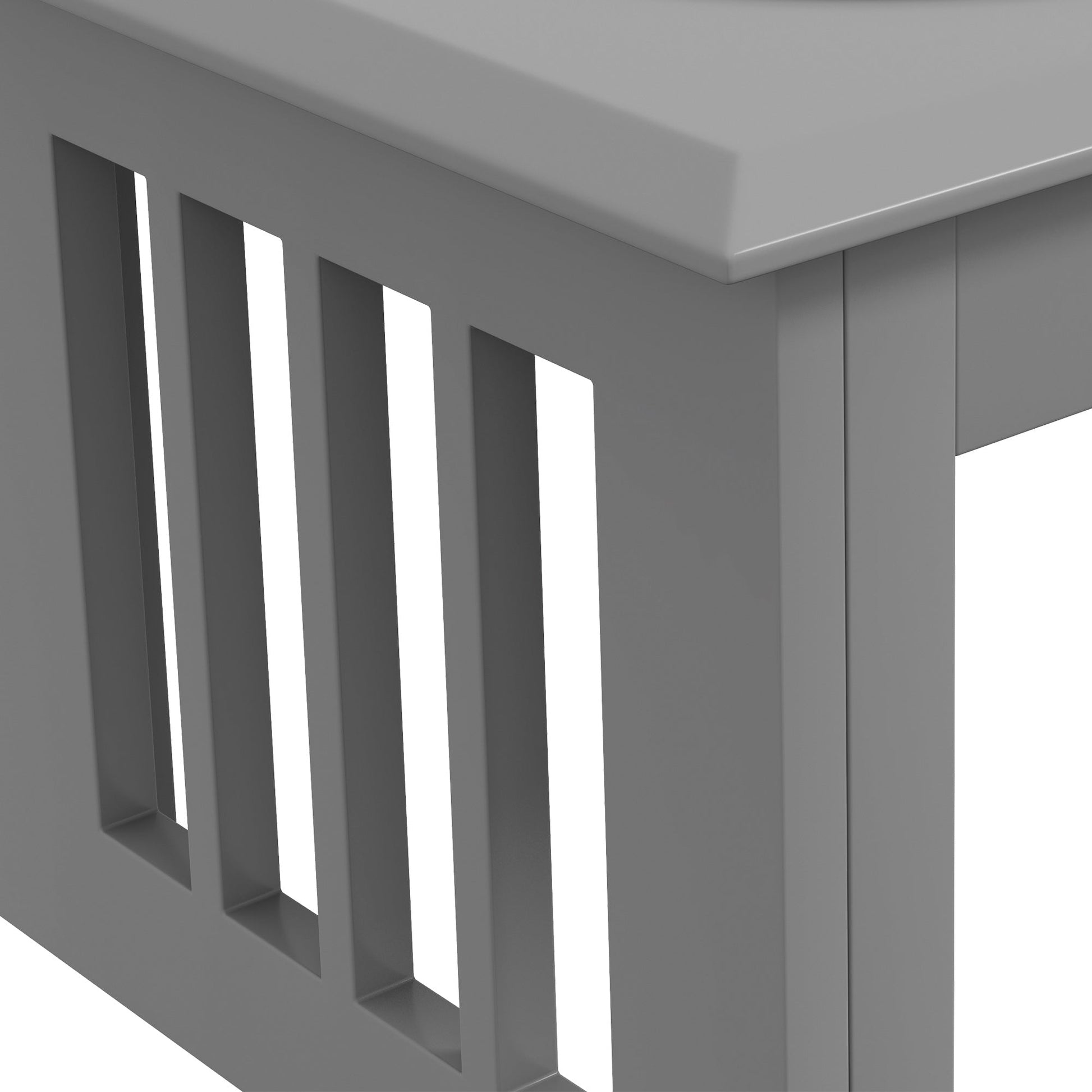 Raised Dog Bowl Feeding Bowls with Stand for Medium Dogs Elevated Pet Bowls Water Food Feeder 58L x 31W x 25H cm - Grey