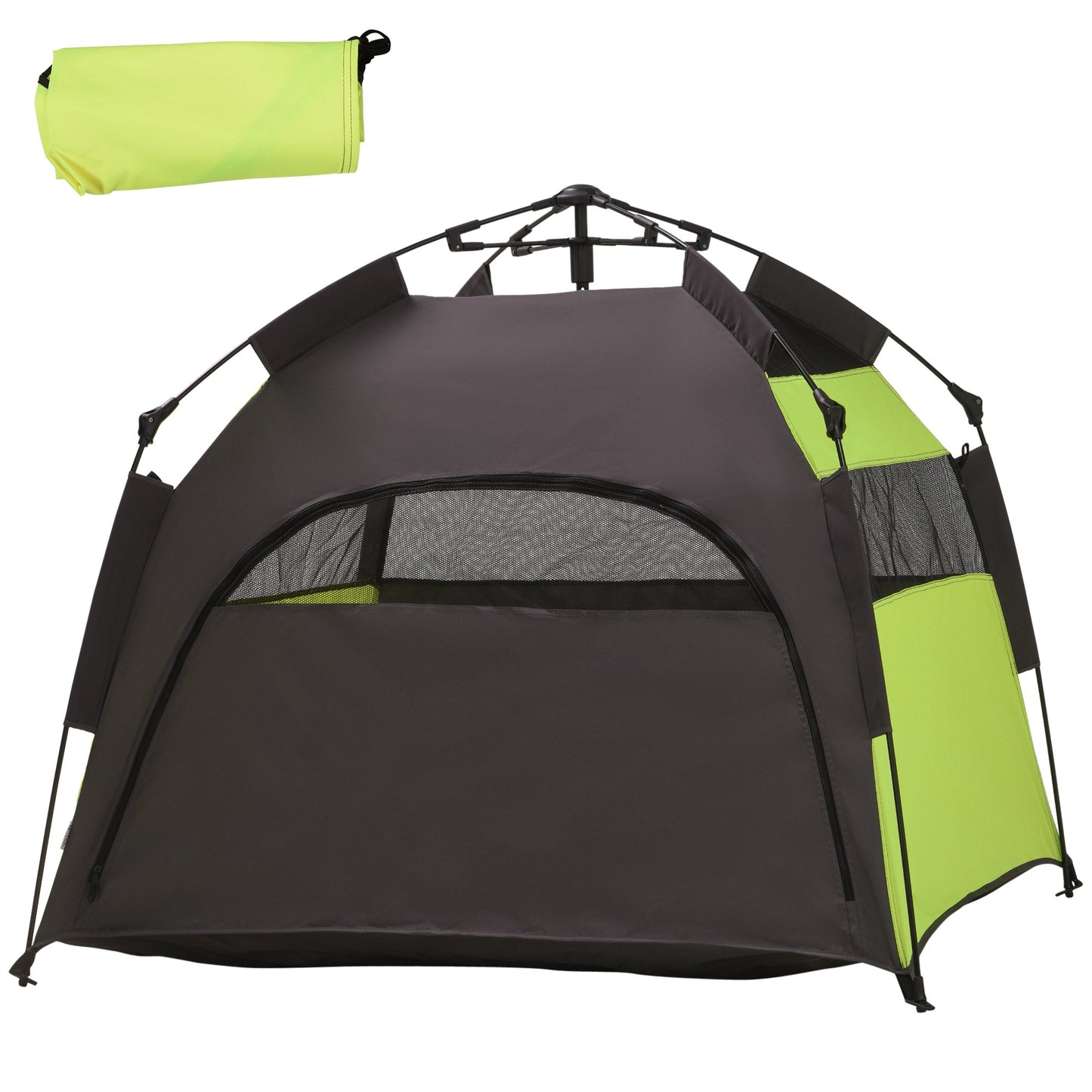 Foldable Dog Cat Tent, Portable Pet Playpen with Water-Resistant Oxford Cloth, Carry Bag, Exercise Tent for Extra Large Dog, Cat, Indoor Outdoor Use, Green