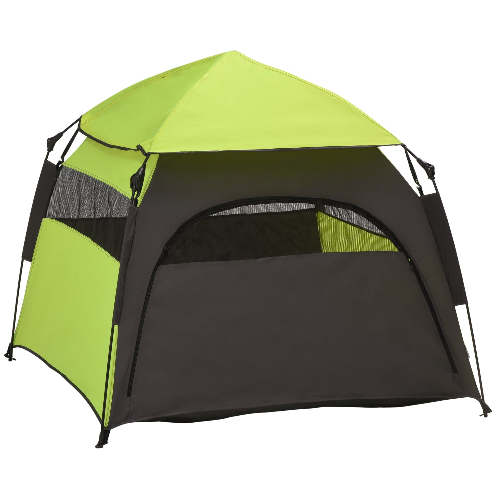 Foldable Dog Cat Tent, Portable Pet Playpen with Water-Resistant Oxford Cloth, Carry Bag, Exercise Tent for Extra Large Dog, Cat, Indoor Outdoor Use, Green