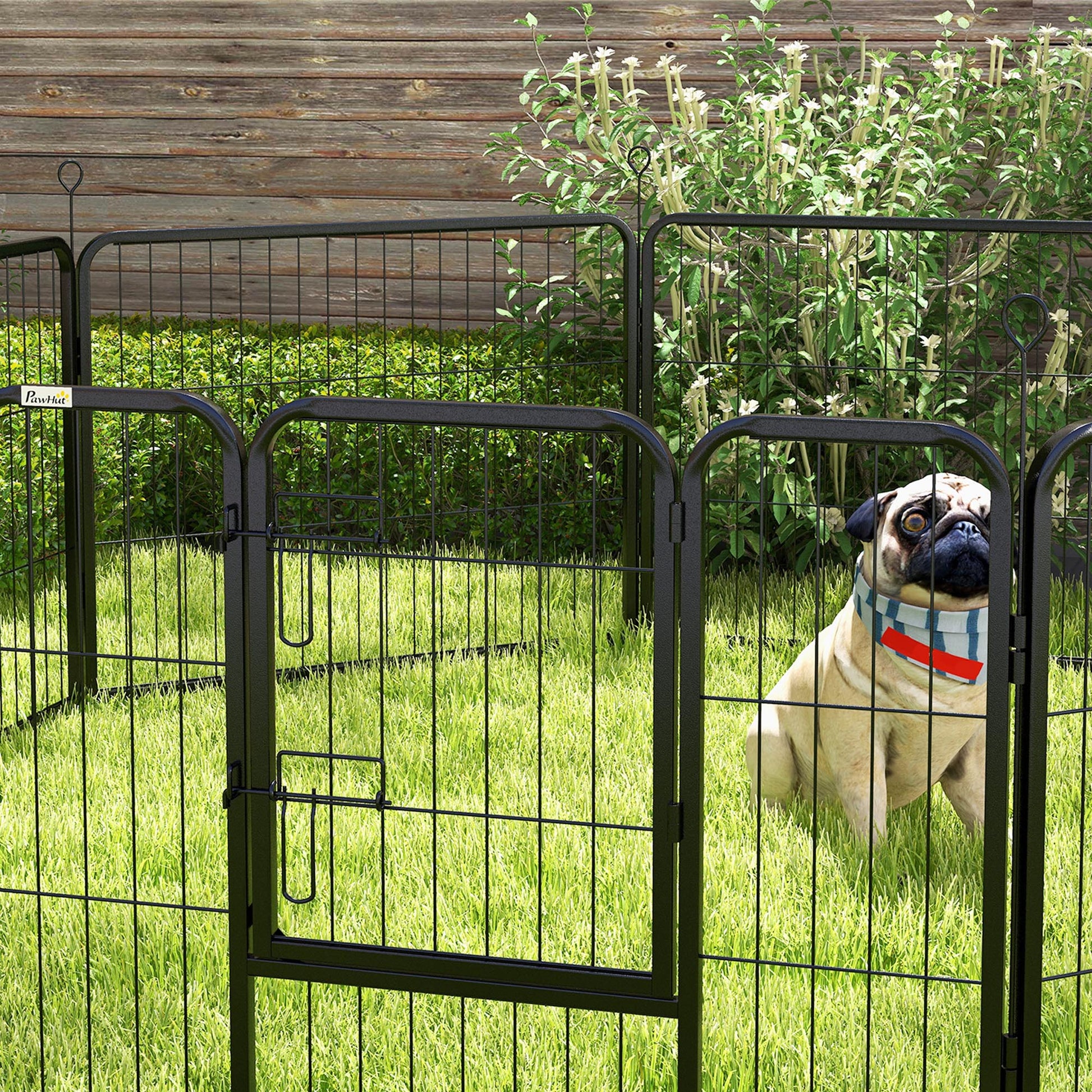 Dog Pen 8 Panels Puppy Pen Heavy Duty Pet Playpen for Indoor Outdoor for Dogs, Rabbits, Ducks 60cm High