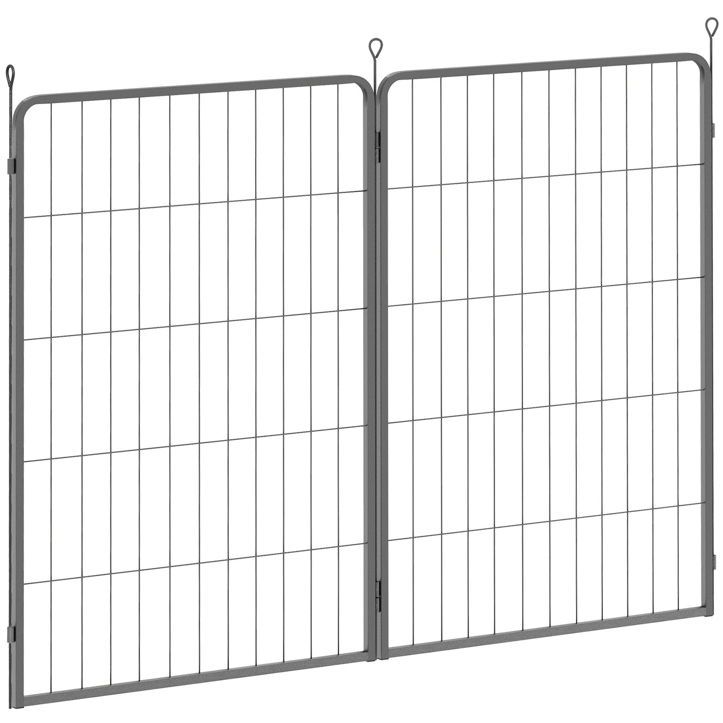 Dog Pen, 2 Panel Puppy Pen, Portable, Detachable, For Large Dogs, 100cm Tall, Black