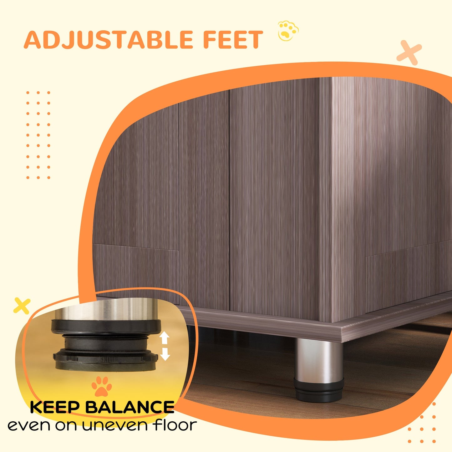 Dog Crate Furniture End Table, Pet Kennel for Medium Large Dogs with Magnetic Door Indoor Animal Cage, Purple, 95 x 55 x 75 cm