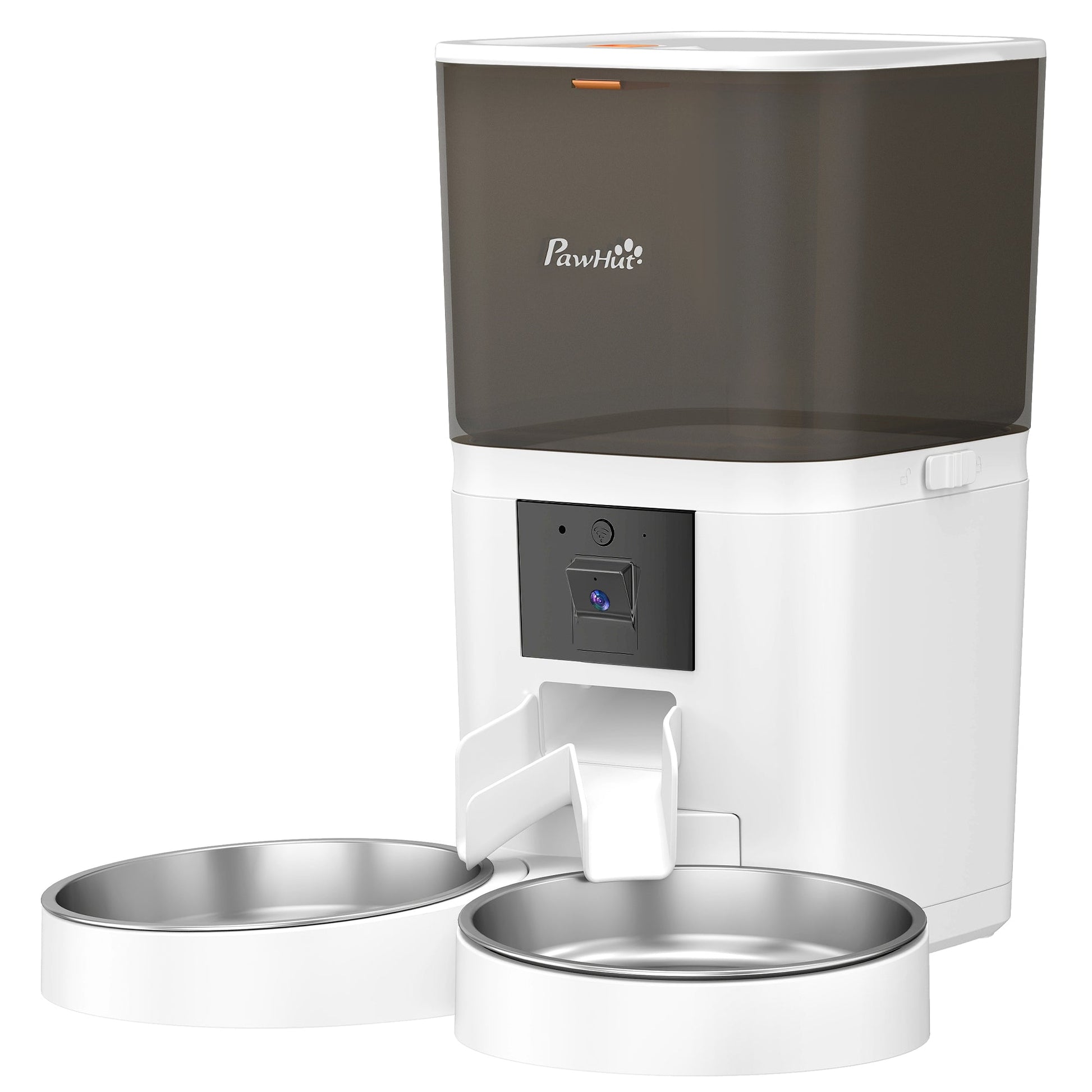 Automatic Cat Feeder with HD Camera for 2 Cats, 6L 2.4G/5G WiFi Smart Pet Food Dispenser with App Control, Timed Pet Feeder with 1-10 Meals Per Day, 10s Voice Recorder, Dual Power Supply
