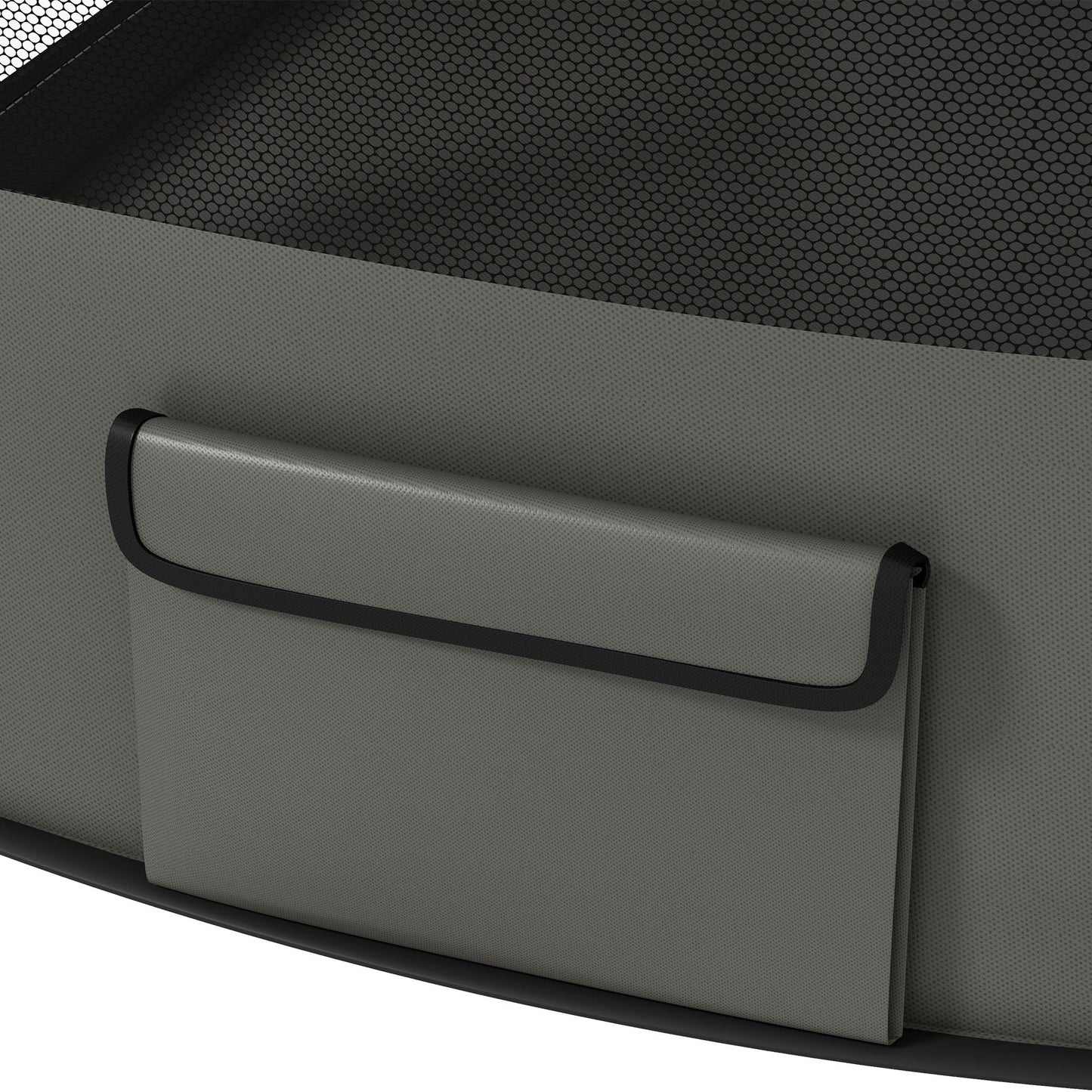 Dog Pen, Pet Playpen, Portable Foldable Dog Cat Playpen Soft Pet Cage with Storage Bag for Puppies, Rabbits, Kittens, Guinea Pigs, 114 x 89 x 59cm - Grey