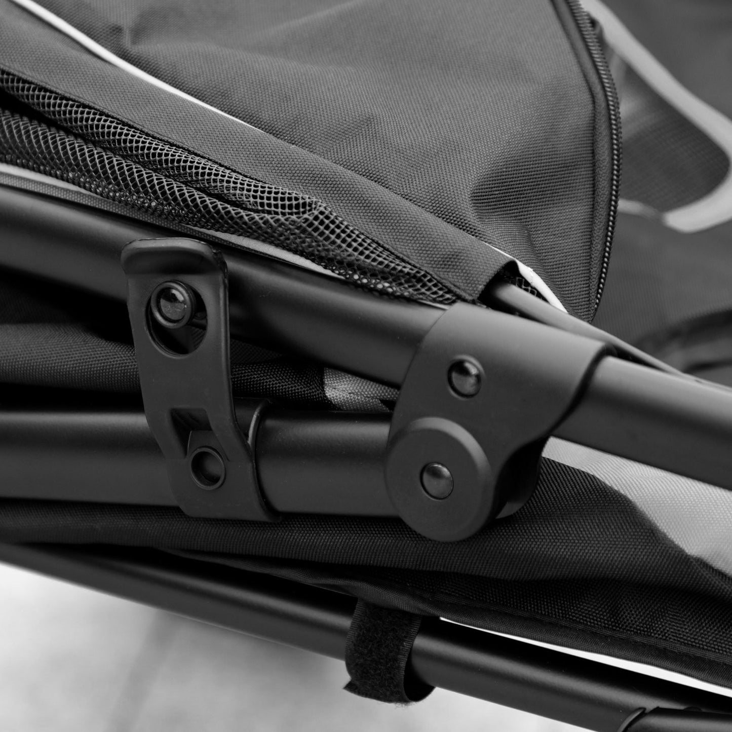 Dog Stroller Pet Pram Dog Pushchair Buggy with Adjustable Canopy for Medium and Large Breeds, Black