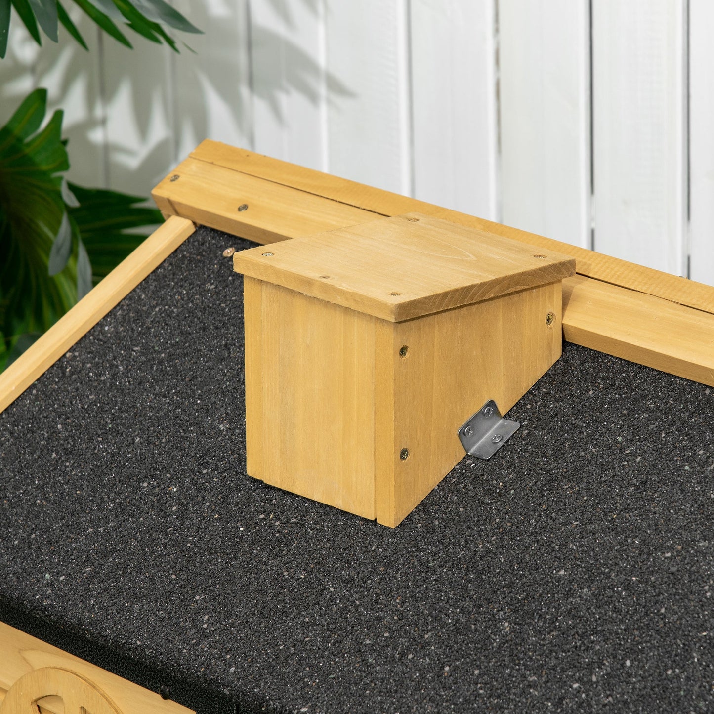 2 Tiers Rabbit Hutch and Run, Guinea Pig Hutch Outdoor with Sliding Tray, Ramp, for 1-2 Rabbits