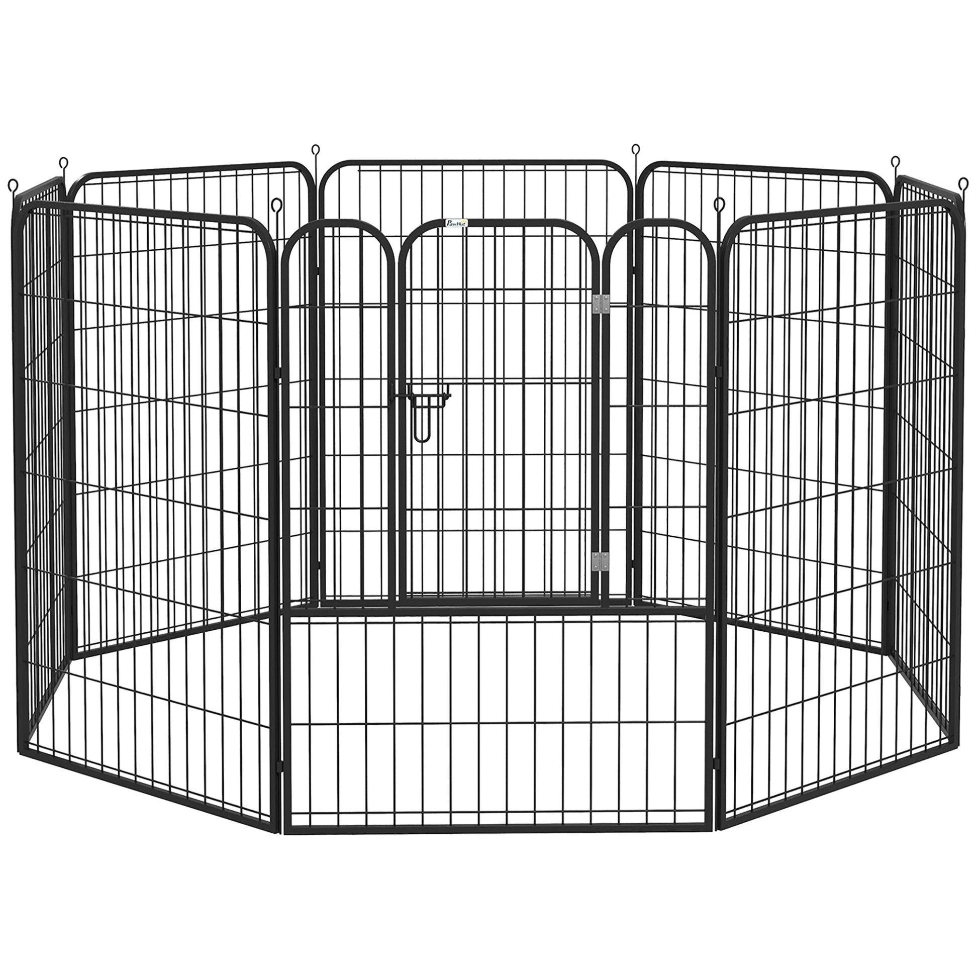 Dog Pen 8 Panels Puppy Pen Heavy Duty Pet Playpen for Indoor Outdoor for Dogs, Rabbits, Ducks 100cm High