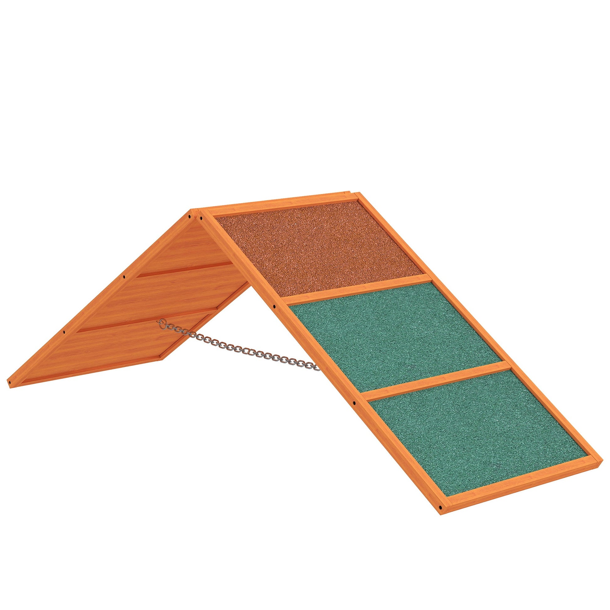 Dog Agility Equipment, Dog Playground Equipment with Non-slip Surface, A-frame, Agility Ramp for All Breeds, for Garden, Park, Puppy Obstacle Course, Orange