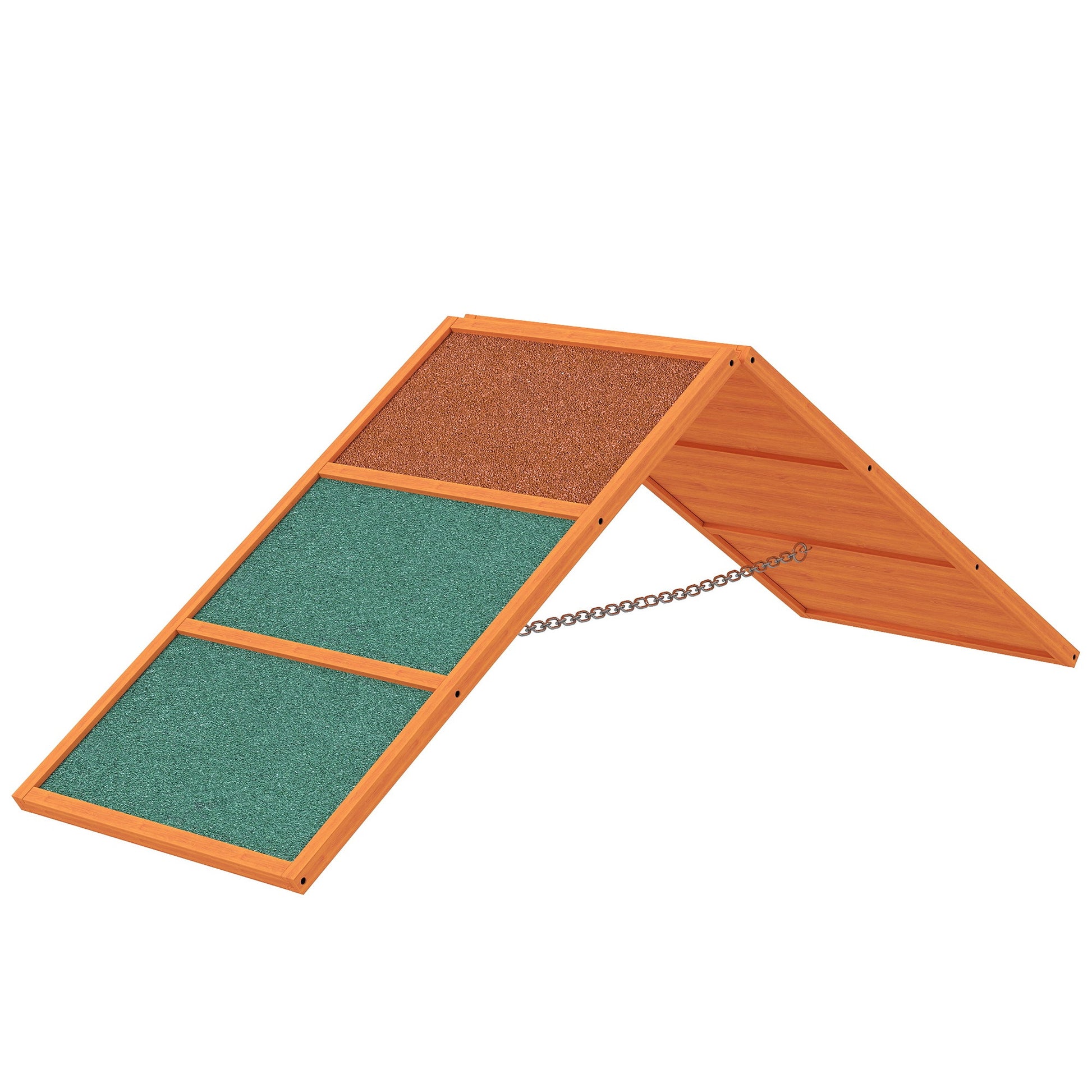 Dog Agility Equipment, Dog Playground Equipment with Non-slip Surface, A-frame, Agility Ramp for All Breeds, for Garden, Park, Puppy Obstacle Course, Orange