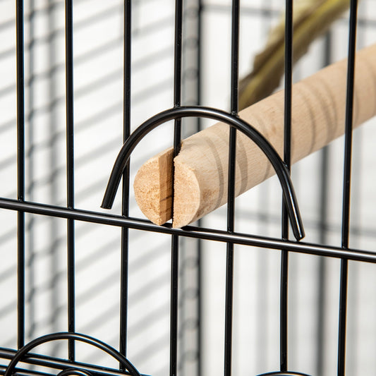 Bird Cage Budgie Cage Large Aviary for Parrot Finch Cockatiel with Stand, Shelf, Top Access