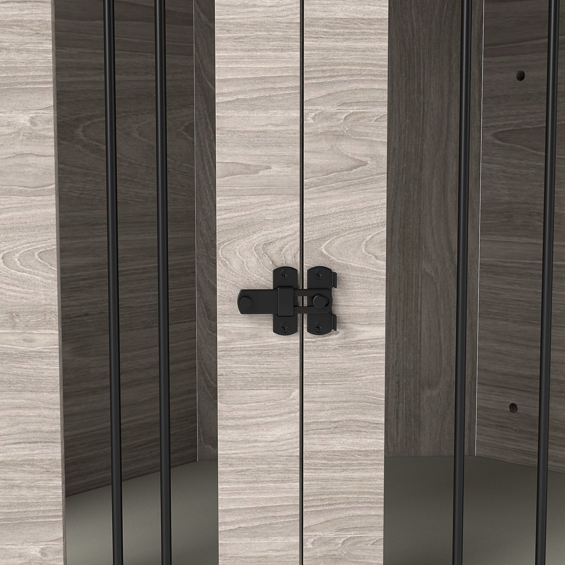 2 in 1 Dog Crate Furniture, Side Table Dog Kennel with Cushion, Large Door, for Medium Dogs - Walnut Brown