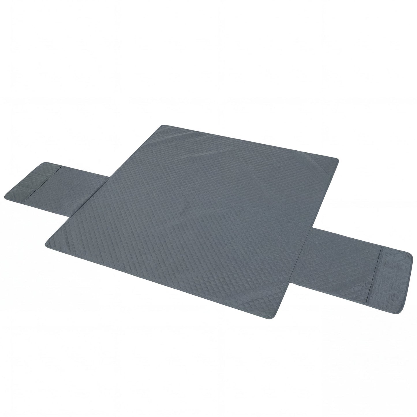 Waterproof Sofa Cover 3 Seater, Soft Couch Cover for Dogs Cats Pets, Non Slip Sofa Slipcoevr with Elastic Straps Furniture Protector for Living Room, Grey