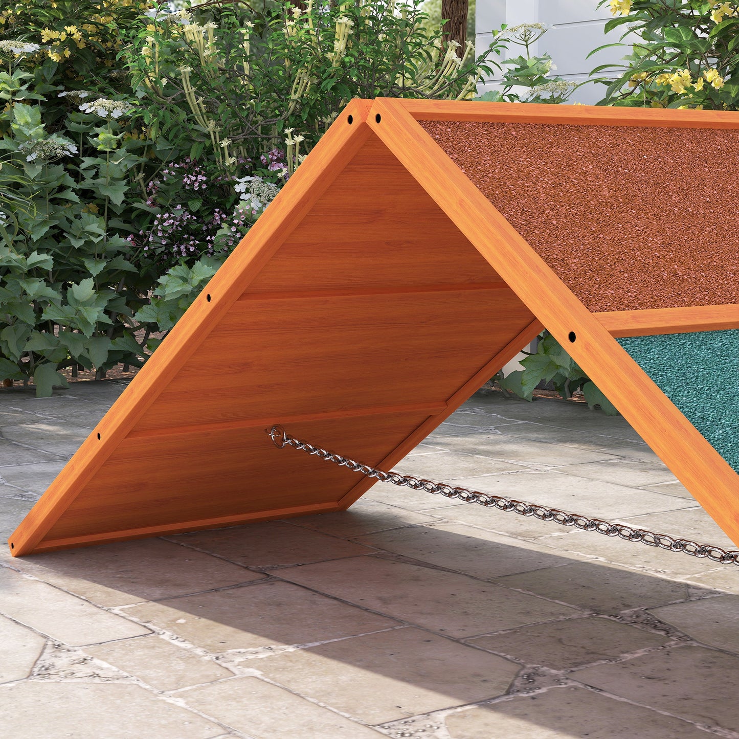 Dog Agility Equipment, Dog Playground Equipment with Non-slip Surface, A-frame, Agility Ramp for All Breeds, for Garden, Park, Puppy Obstacle Course, Orange