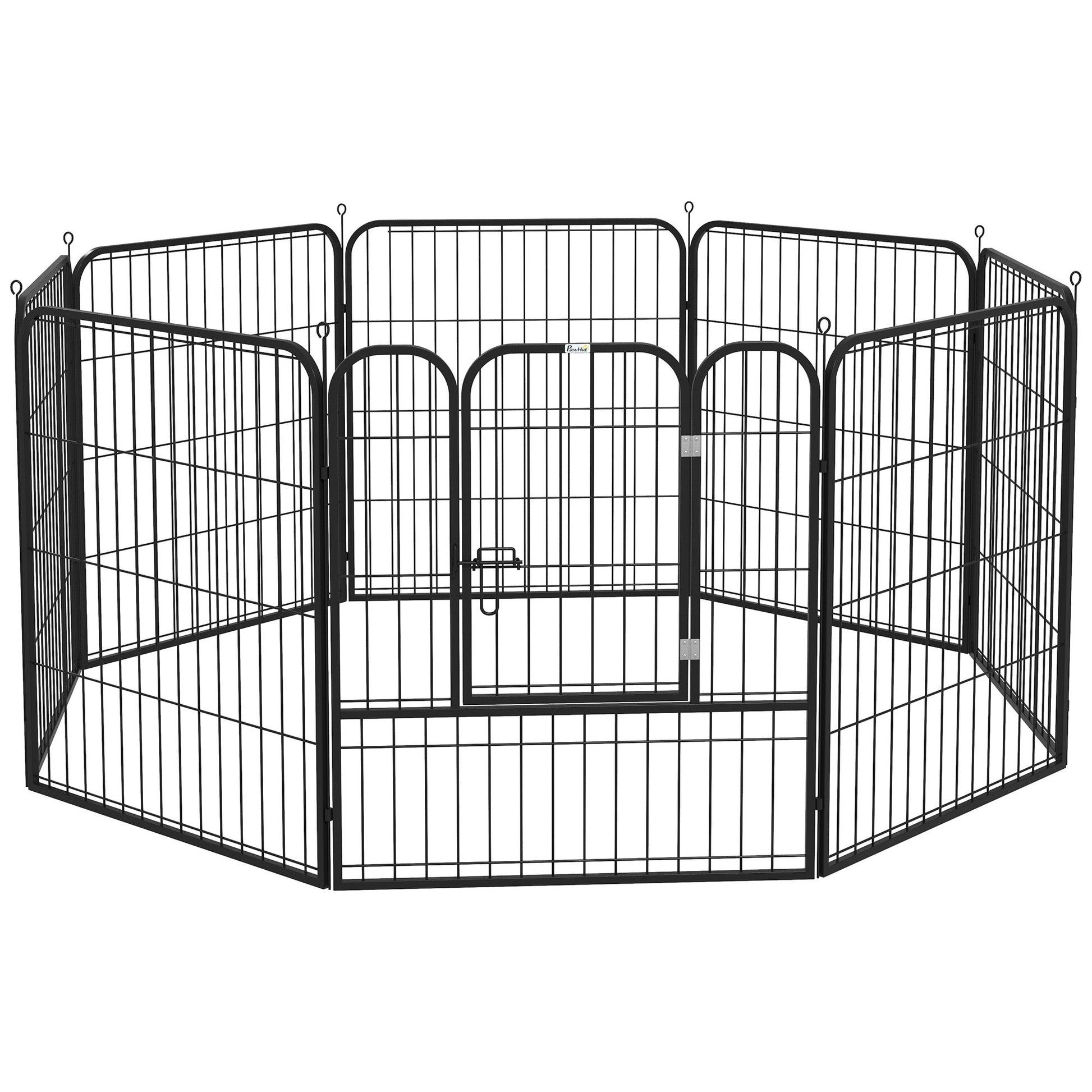 Dog Pen 8 Panels Puppy Pen Heavy Duty Pet Playpen for Indoor Outdoor for Dogs, Rabbits, Ducks 80cm High
