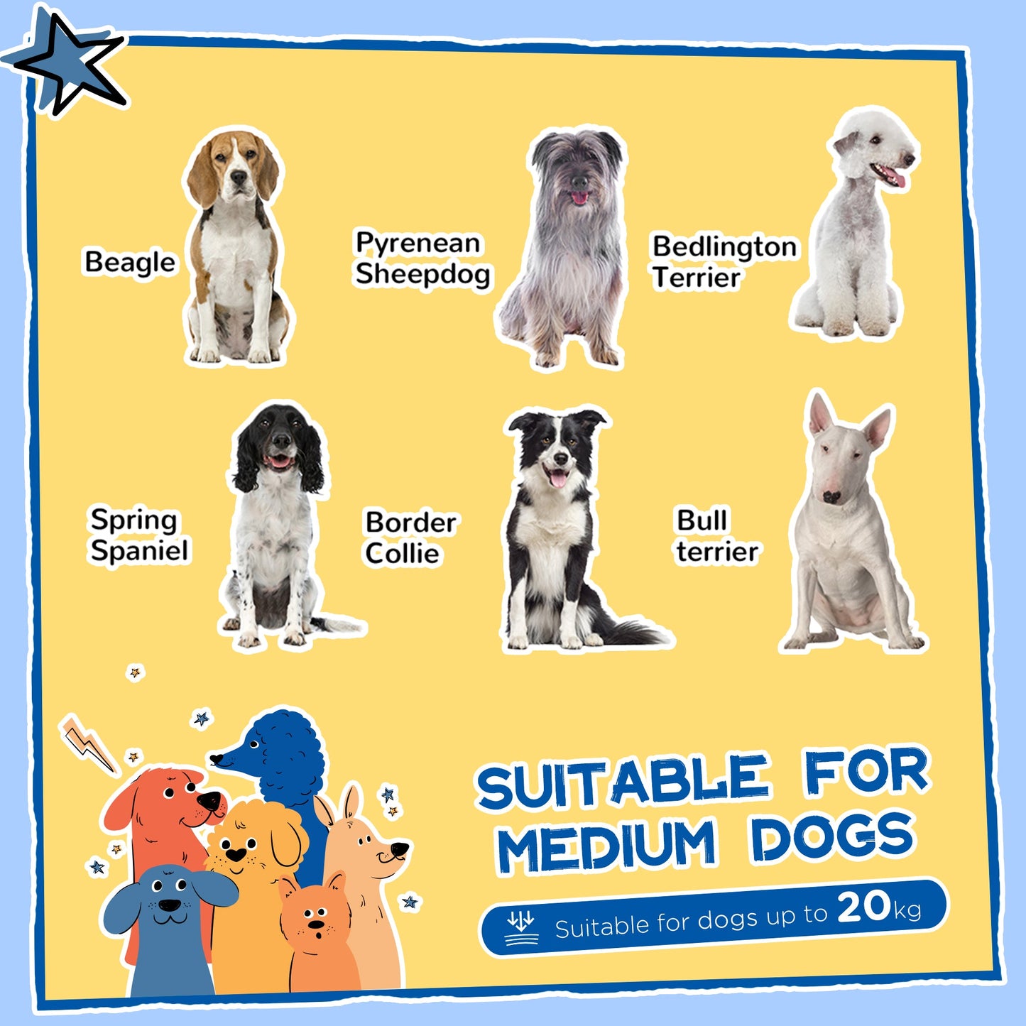 Wooden Dog Kennel, Elevated Dog house with Removable Floor, Asphalt  and Openable Roof, Large Window, Outdoor Pet House Shelter for Large Dogs, Yellow