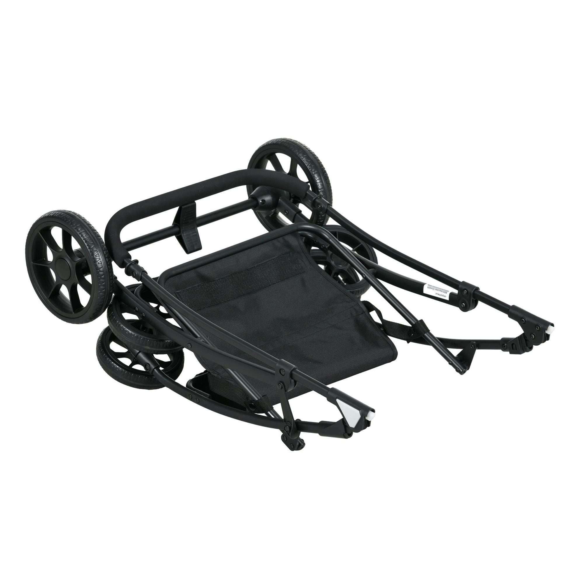 Dog Pram Dog Stroller Pet Pushchair with Detachable Carrier Soft Padding, Safety Leashes, for Mini and Small Dogs - Red