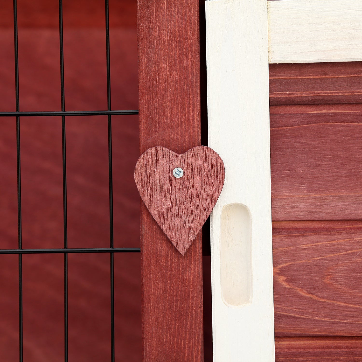 Rabbit Hutch Outdoor 2-Tier Guinea Pig Cage Bunny House Cage with No-Leak Trays for Indoor and Outdoor 136 x 50 x 93cm