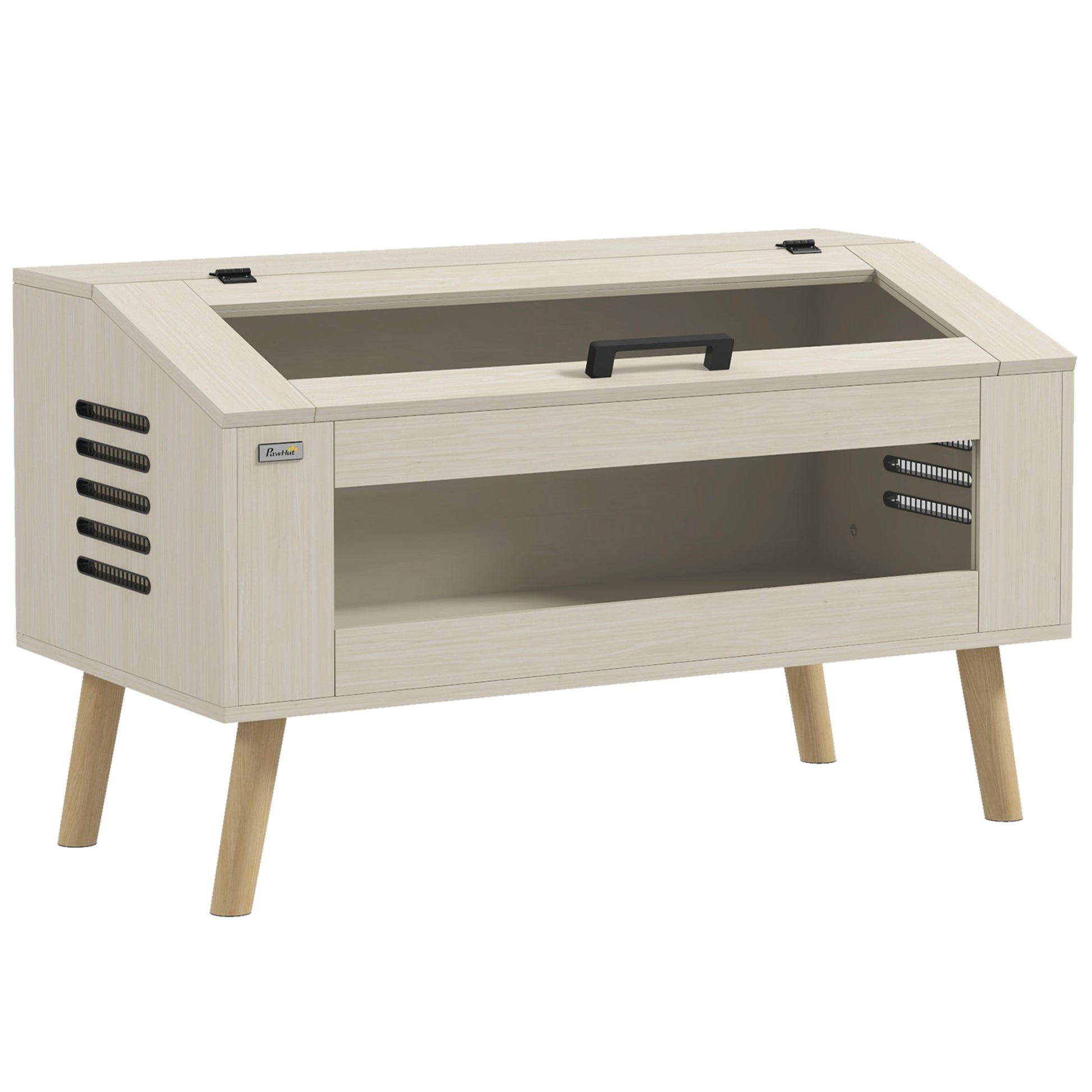 140L Reptile Vivarium Terrarium with Tempered Glass Windows, Openable Top for Snake Lizards, Horned Frogs, Chameleons, Hamsters, Gerbils, 100 x 50 x 60cm