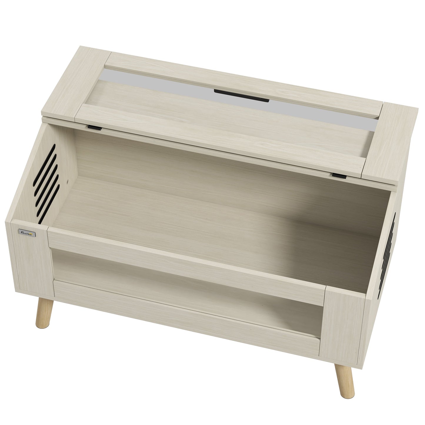 140L Reptile Vivarium Terrarium with Tempered Glass Windows, Openable Top for Snake Lizards, Horned Frogs, Chameleons, Hamsters, Gerbils, 100 x 50 x 60cm