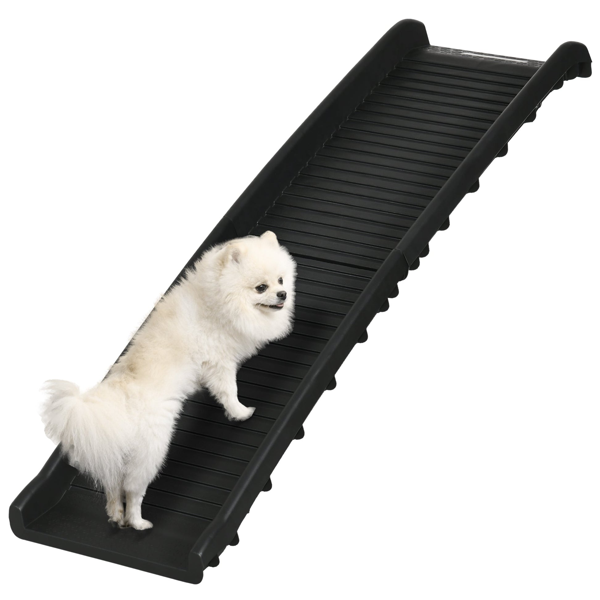 Foldable Pet Ramp Dog Car Ramp for SUVs, Cars - Black