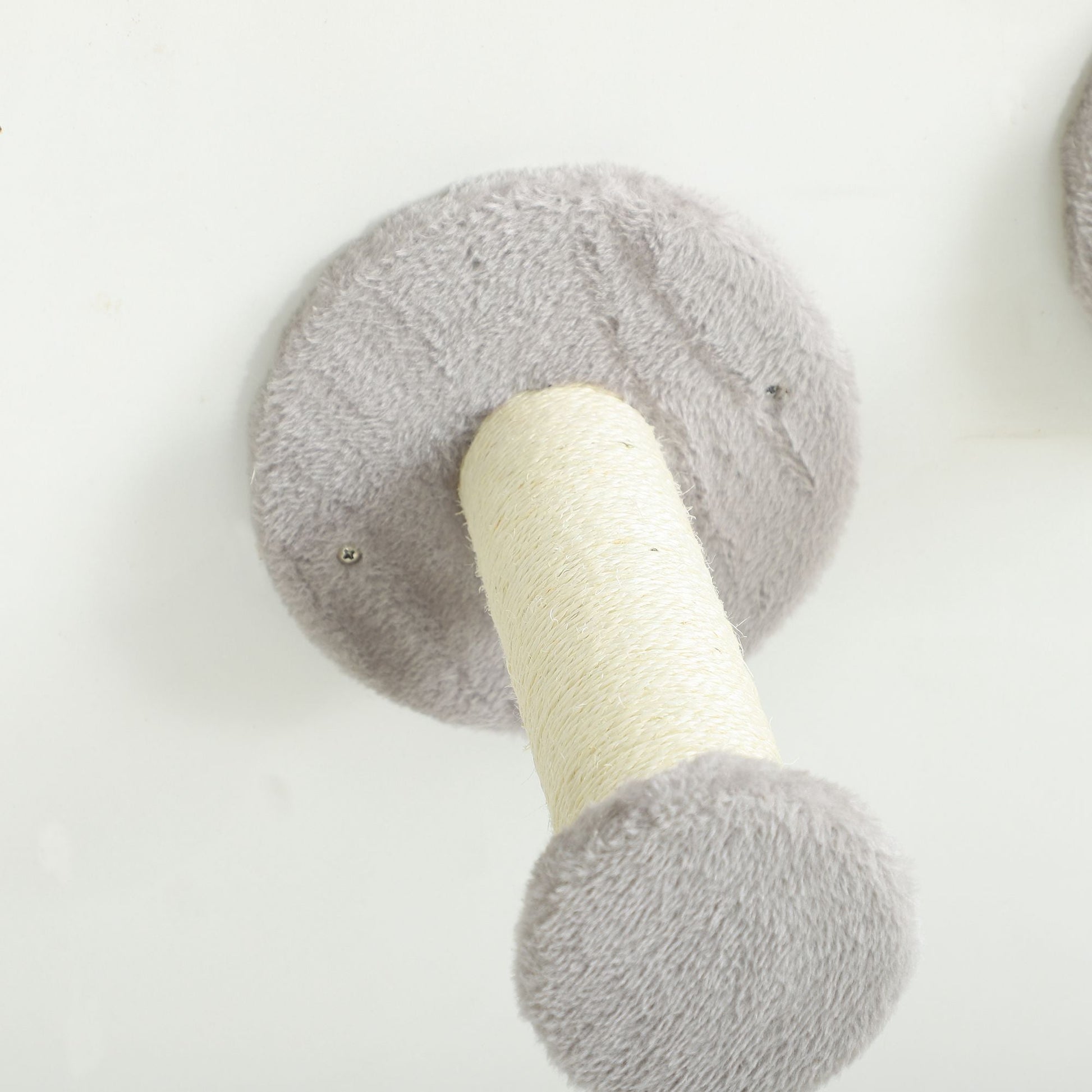 Cat Wall Furniture, 3 Piece Cat Shelves with Scratching Posts, Scratching Pads, Perches, Cat Wands, Toy Balls, Corner Design Cat Wall Shelves for Indoor Cats, Kittens, Light Grey