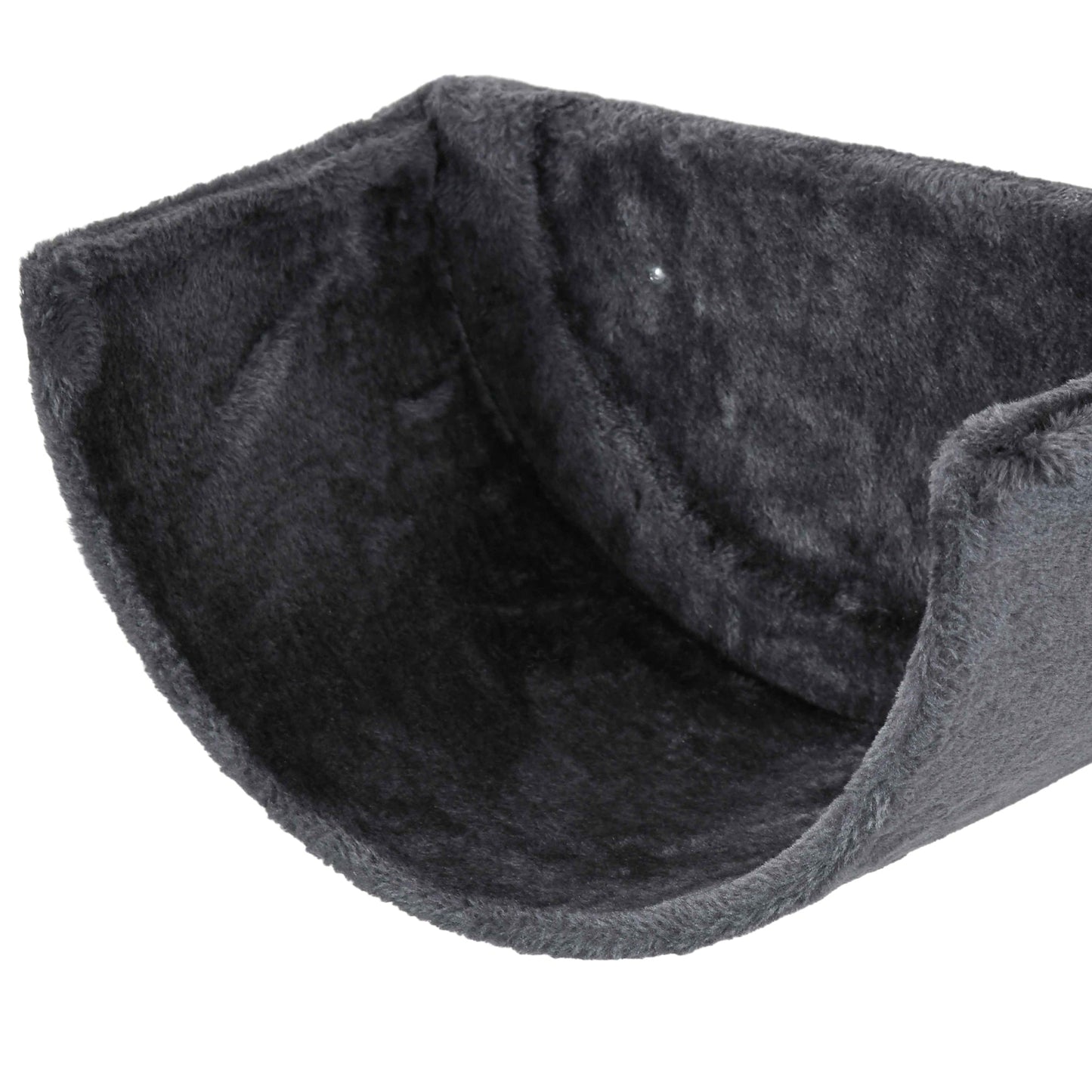 4PCs Wall Mounted Cat Tree Cat Wall Shelves Furniture Climbing Shelf Set Kitten Activity Centre w/ Hammock, Scratching Post - Dark Grey