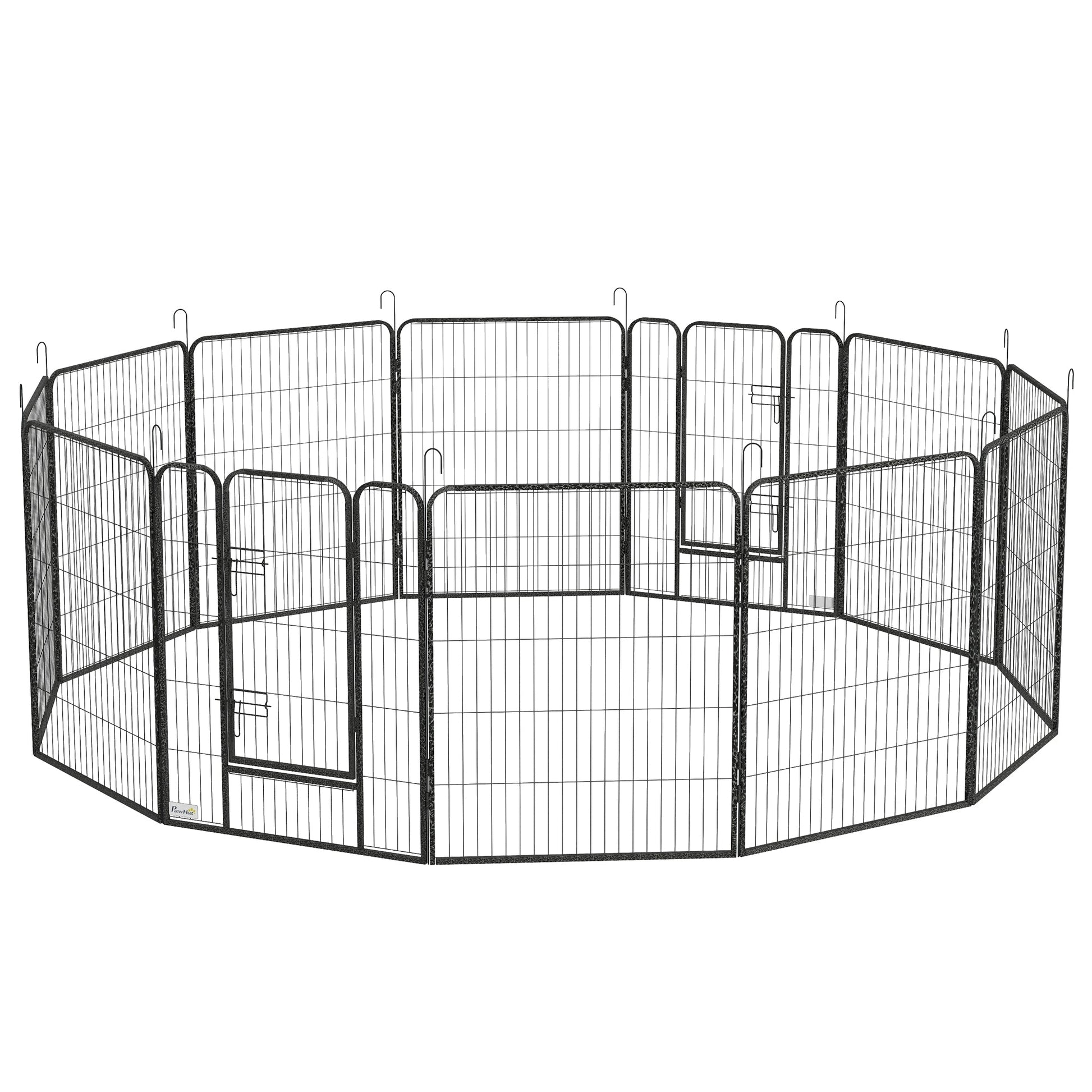 Dog Pen 12 Panels Puppy Pen Heavy Duty Pet Playpen for Indoor Outdoor for Dogs, Rabbits, Ducks 100cm High