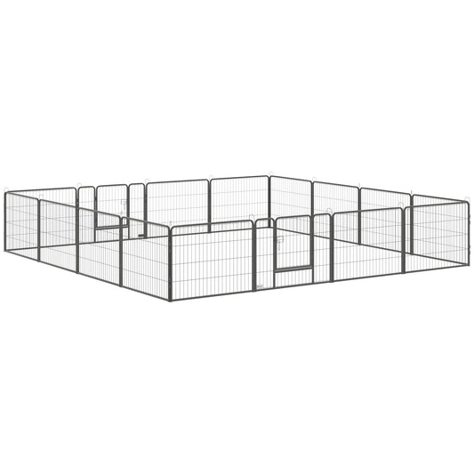 Dog Pen, 16 Panels Puppy Pen 60cm High, Heavy Duty Pet Playpen Portable for Indoor Outdoor, for Dogs, Ducks