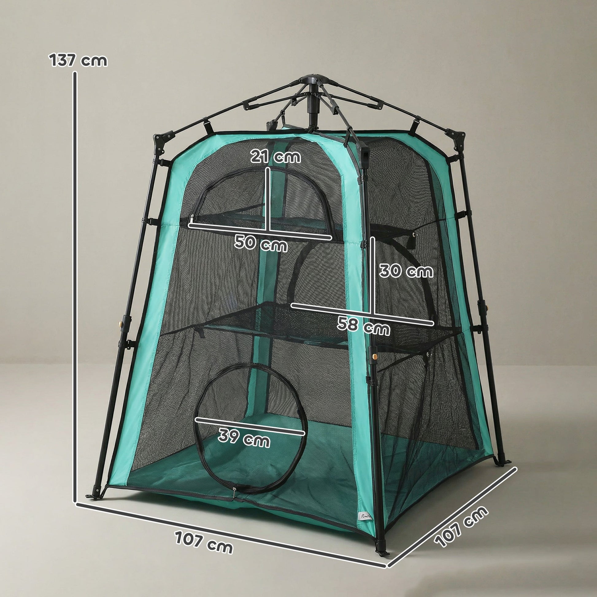 Catio, Outdoor Indoor Cat Enclosure Extra Large, Spacious Cat Tower Tents Playpen with Breathable Mesh, Carry Bag and Stakes, for Outside, Patios, Camping, Indoor Use