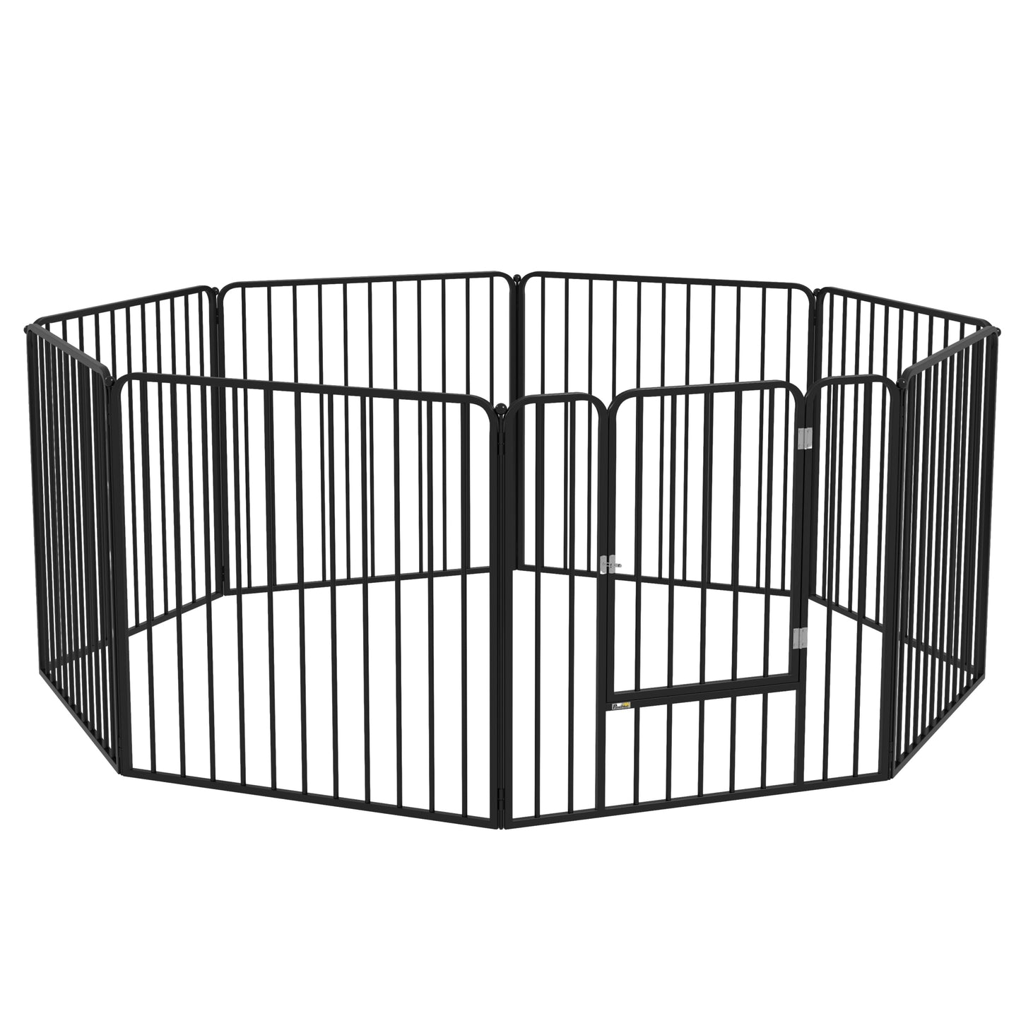 Heavy Duty Dog Playpen, 8 Panels Dog Pen, 60cm Height Pet Playpen Exercise Pen, with Door, for Small Dogs