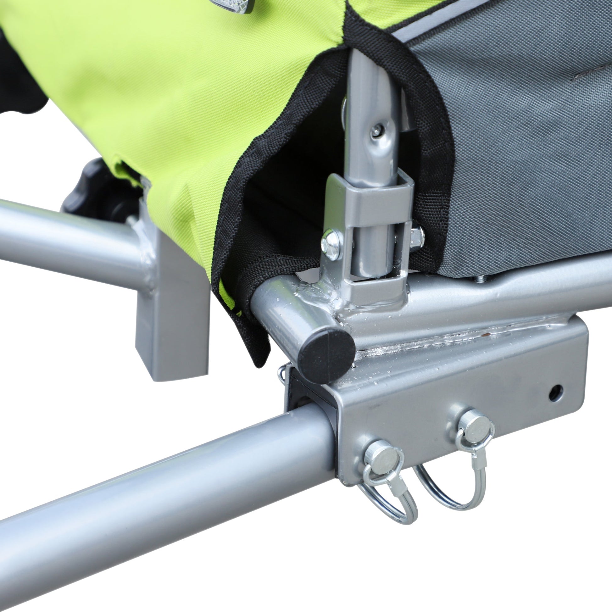 Dog Bike Trailer Pet Stroller Cart Carrier for Bicycle 360° Rotatable with Reflectors 3 Wheels Hitch Coupler Push/ Pull/ Brake Water Resistant Green