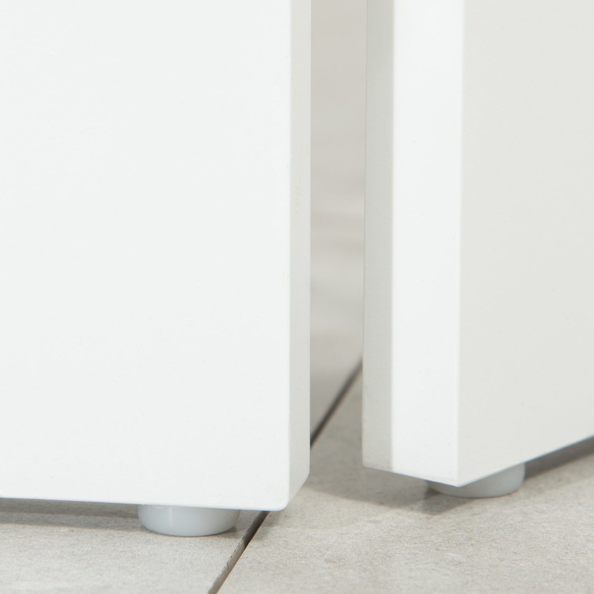 Freestanding Dog Cate, Foldable Wooden Pet Gate with  - 61cm Tall, for Stairways, Doorways, Hallways, Small Dogs - White