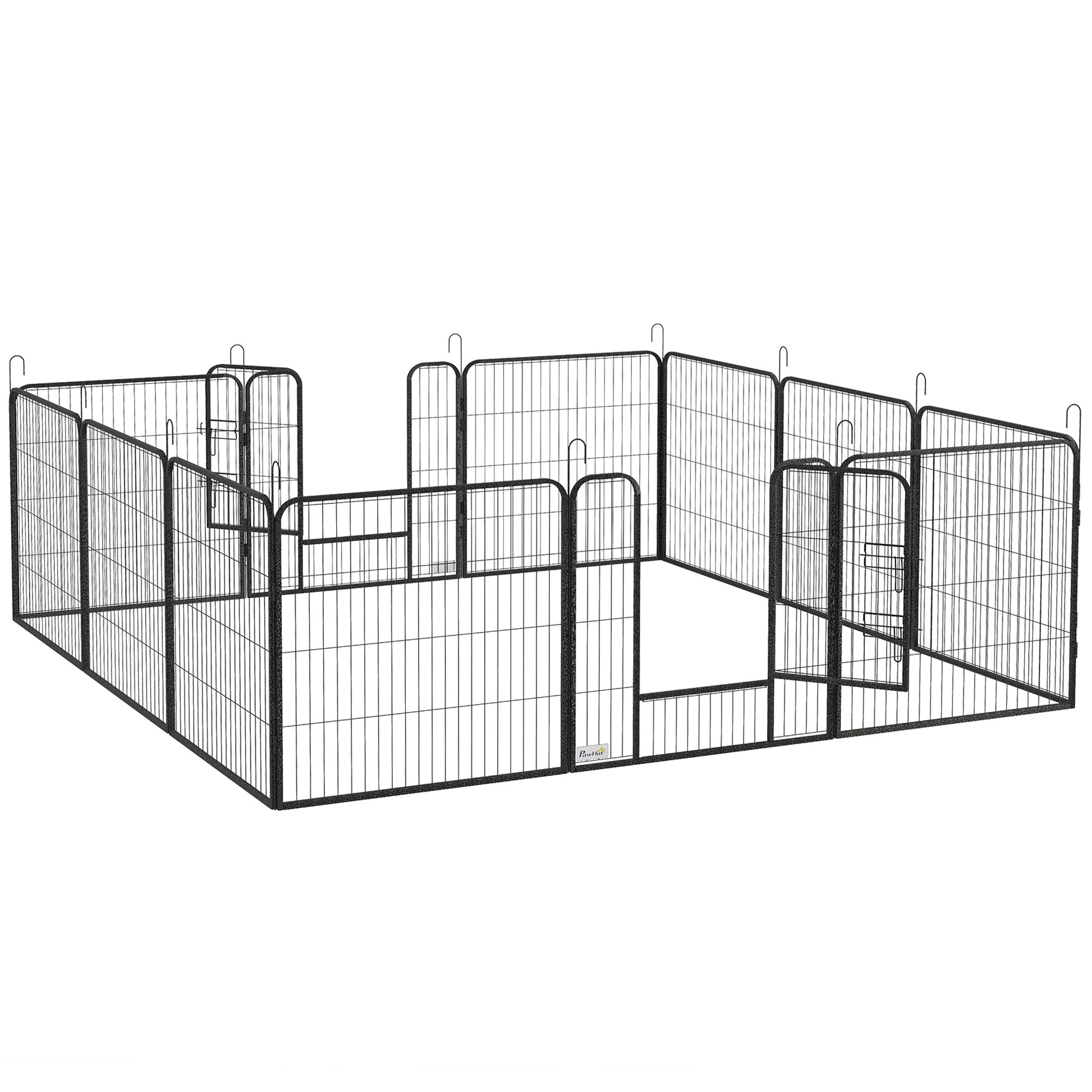 Dog Pen 12 Panels Puppy Pen Heavy Duty Pet Playpen for Indoor Outdoor for Dogs, Rabbits, Ducks 80cm High