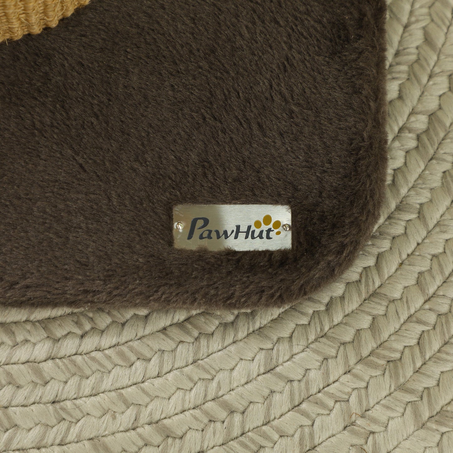 2 in 1 Cat Scratching Post, 78cm Tall Cat Scratch Post with 3 Toy Feathers, Cat Scratcher Post for Indoor Cats and Kittens, Brown