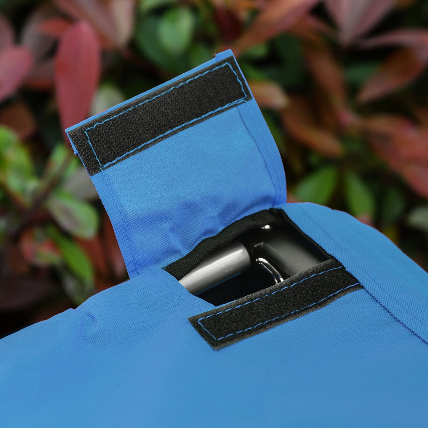 Steel Dog Bike Trailer Pet Cart Carrier for Bicycle Kit Water Resistant with Hitch Coupler Travel Black and Blue