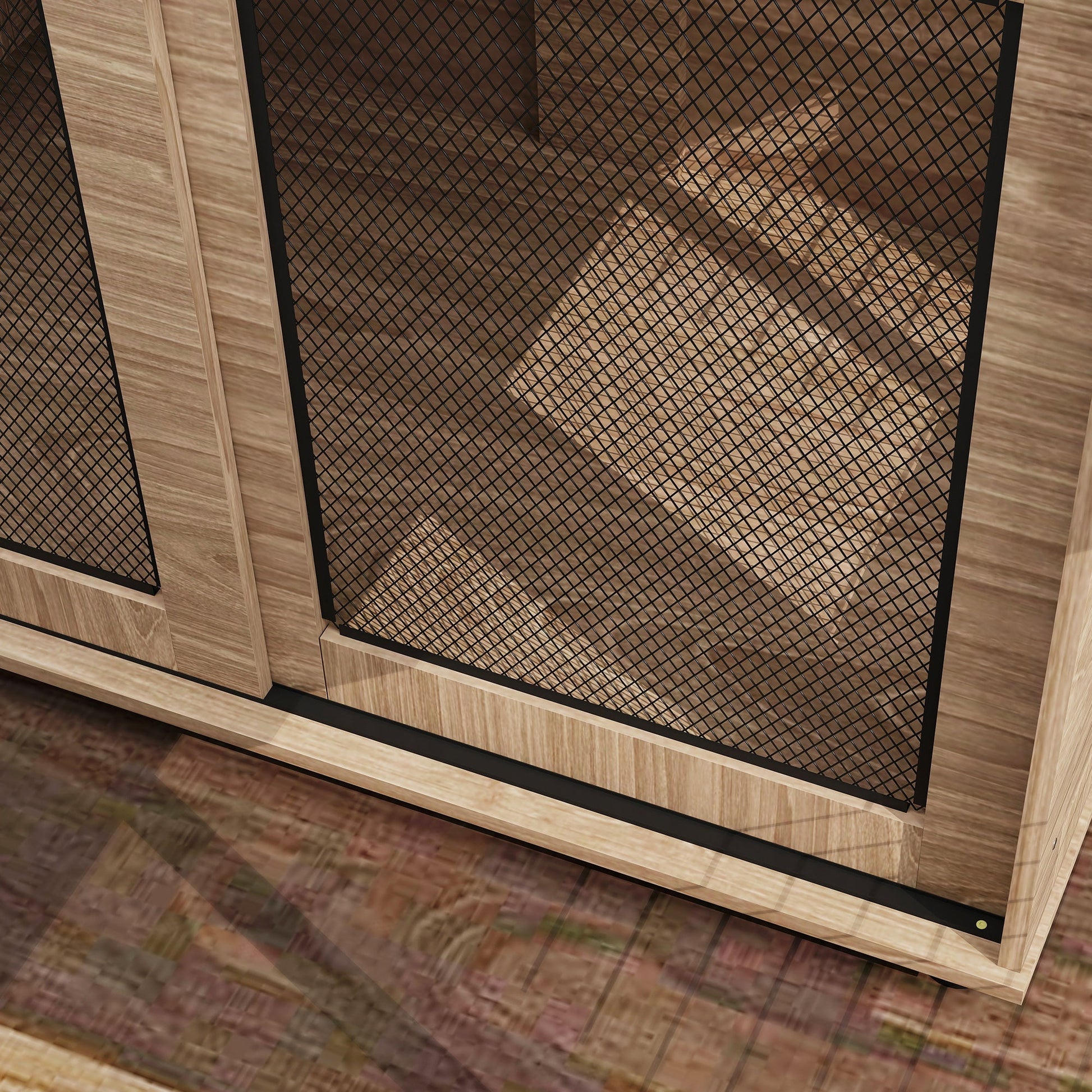 Dog Crate Furniture, Dog Cage End Table with Sliding Door, Pet Kennel for Medium Breeds, 80 x 58.5 x 63cm, Walnut Brown