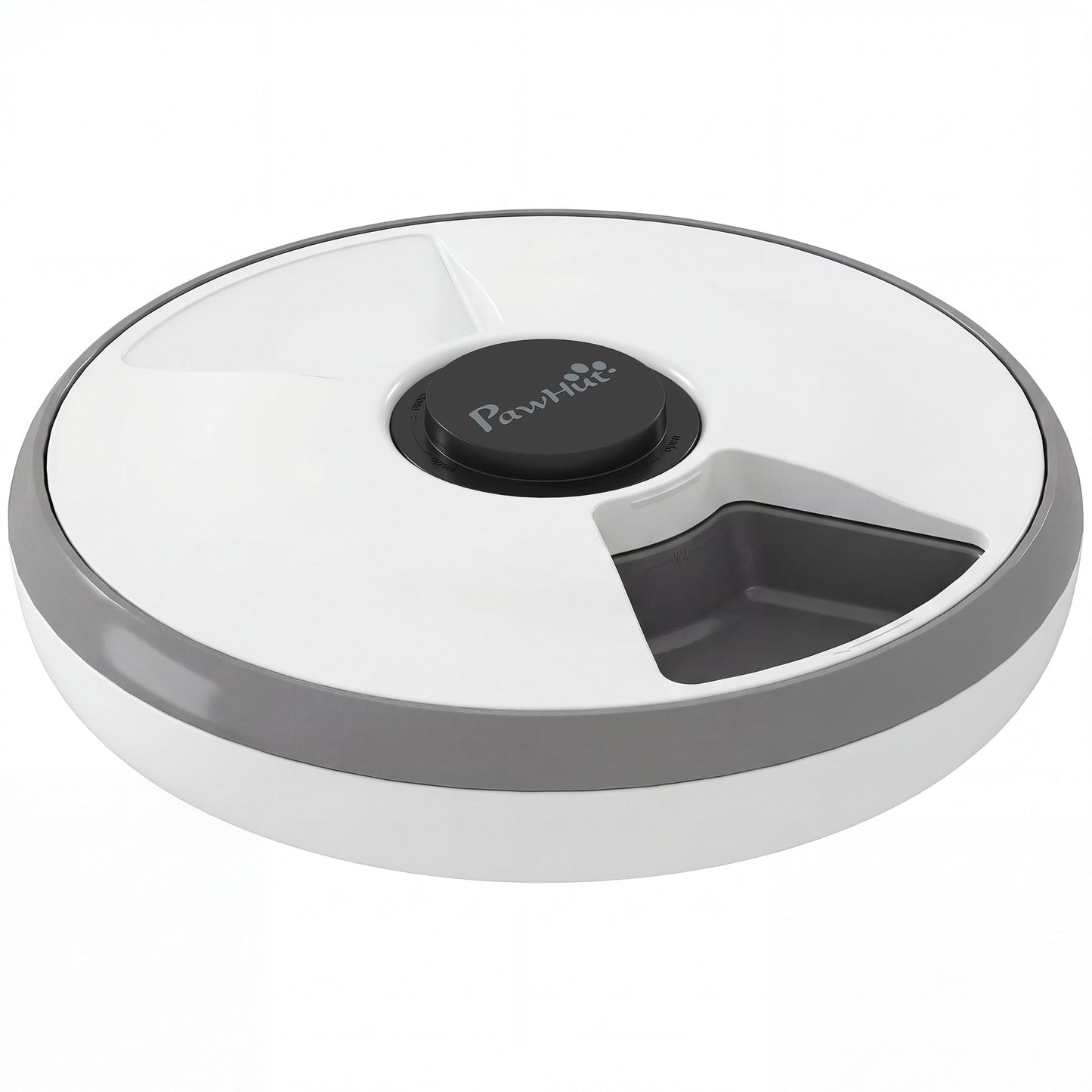 6 Meal Automatic Cat Feeder Cordless, Dry & Wet Food Cat Food Dispenser with 1 Ice Pack, Battery Powered, Programmable Timer, for Kitty Small Dogs, Easy to Clean